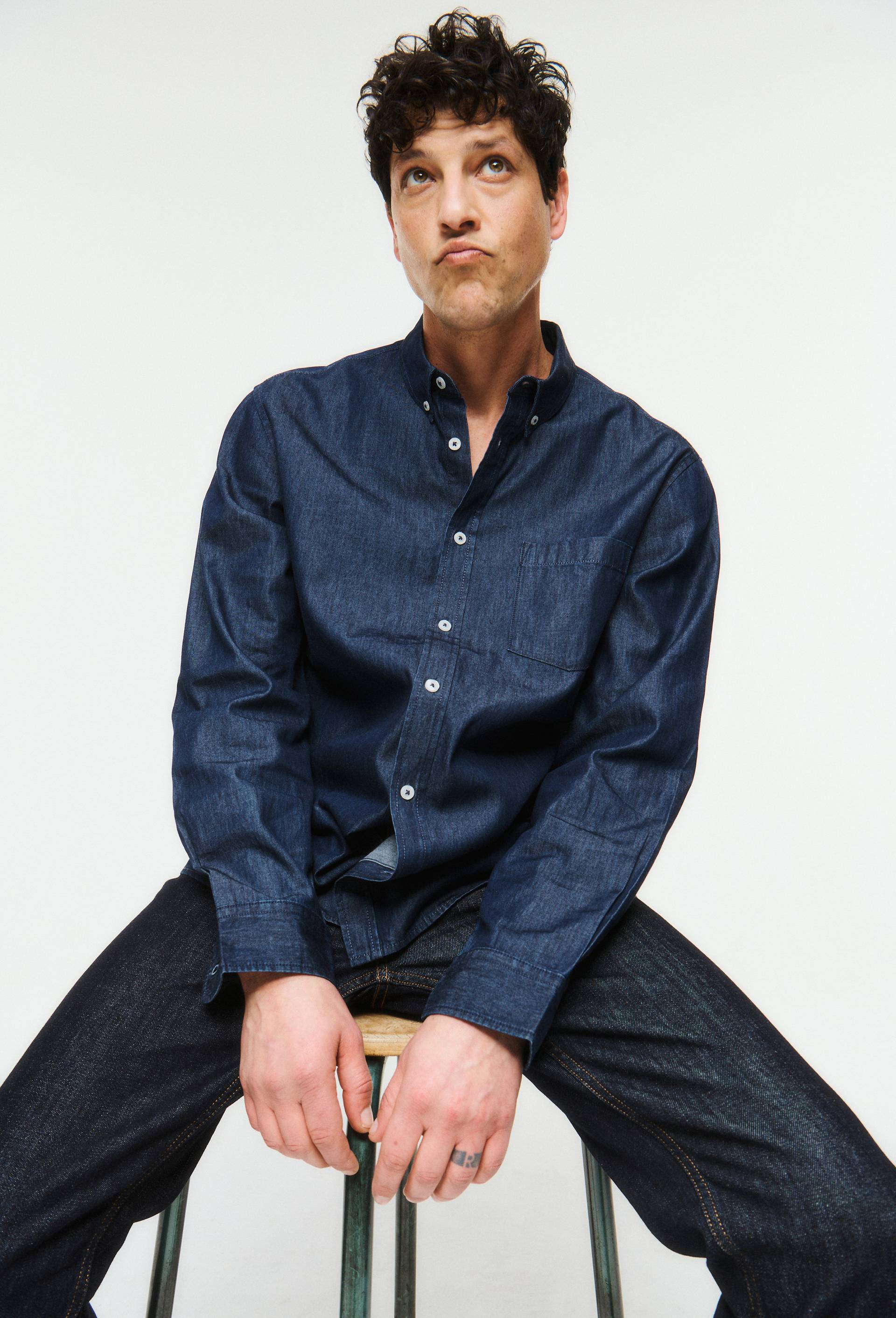 Chemise denim en coton BIO GOTS - MONOPRIX - Modalova