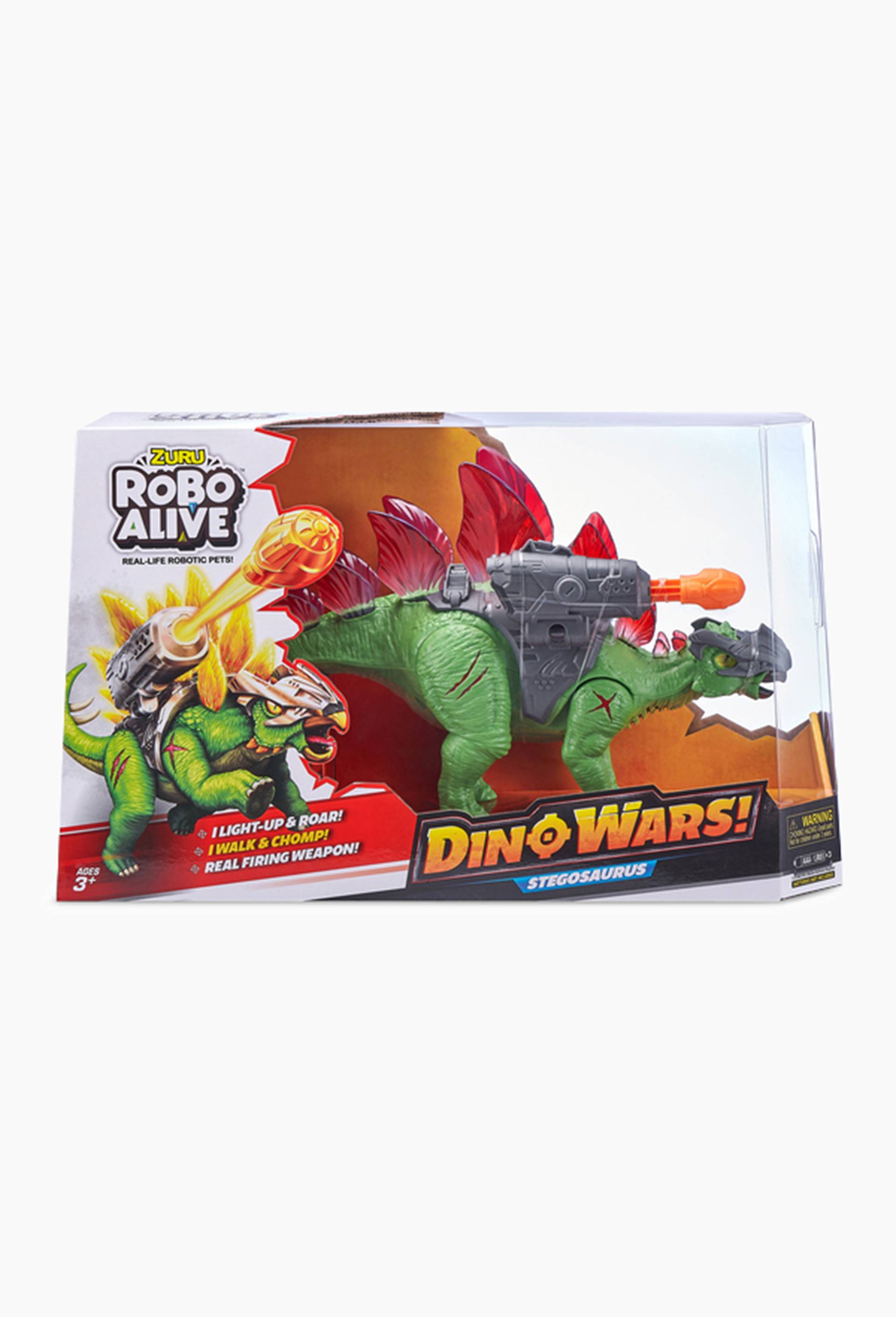 Dino wars stegosaurus robo alive, Multicolore, large image number 0