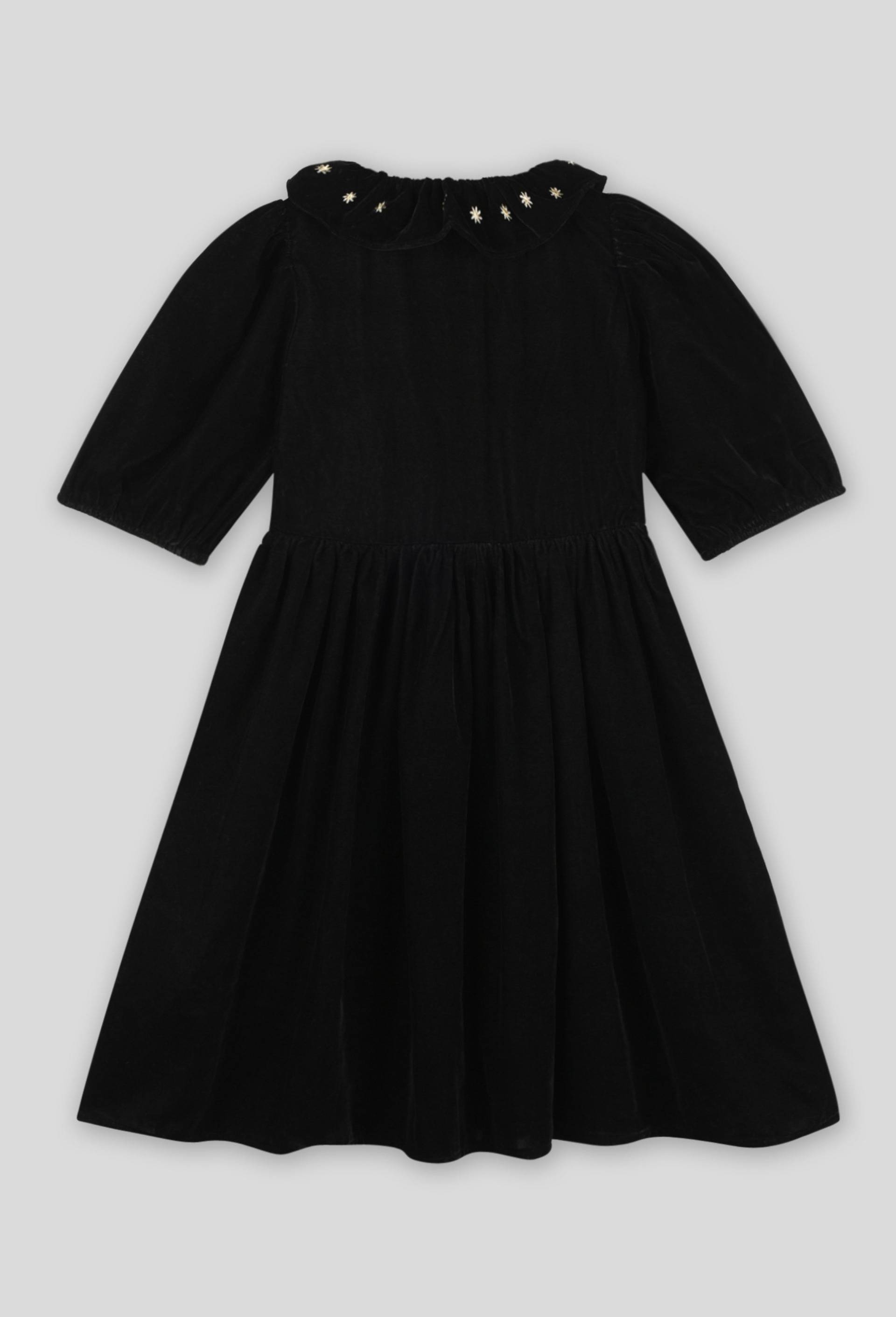 Robe en velours, Noir, large image number 1