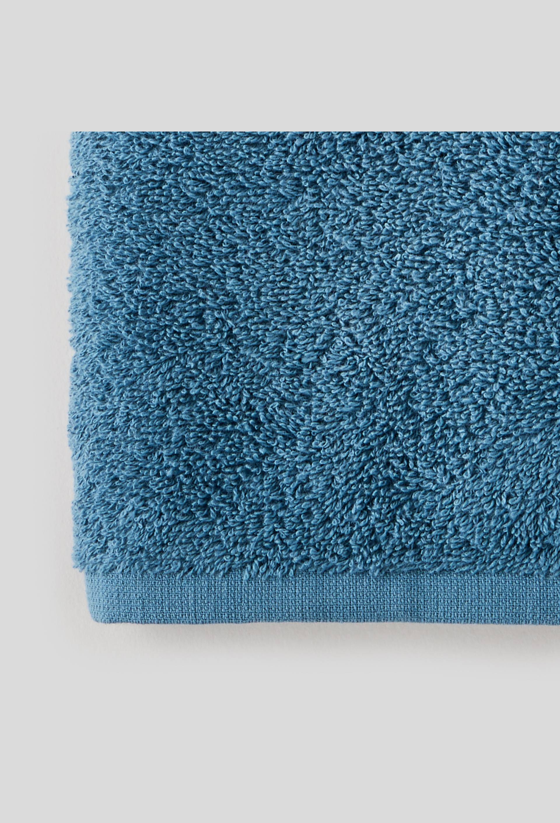 SERVIETTE INVITEE UNI PRUSSE 30 x 50 cm, Bleu, large image number 1.0
