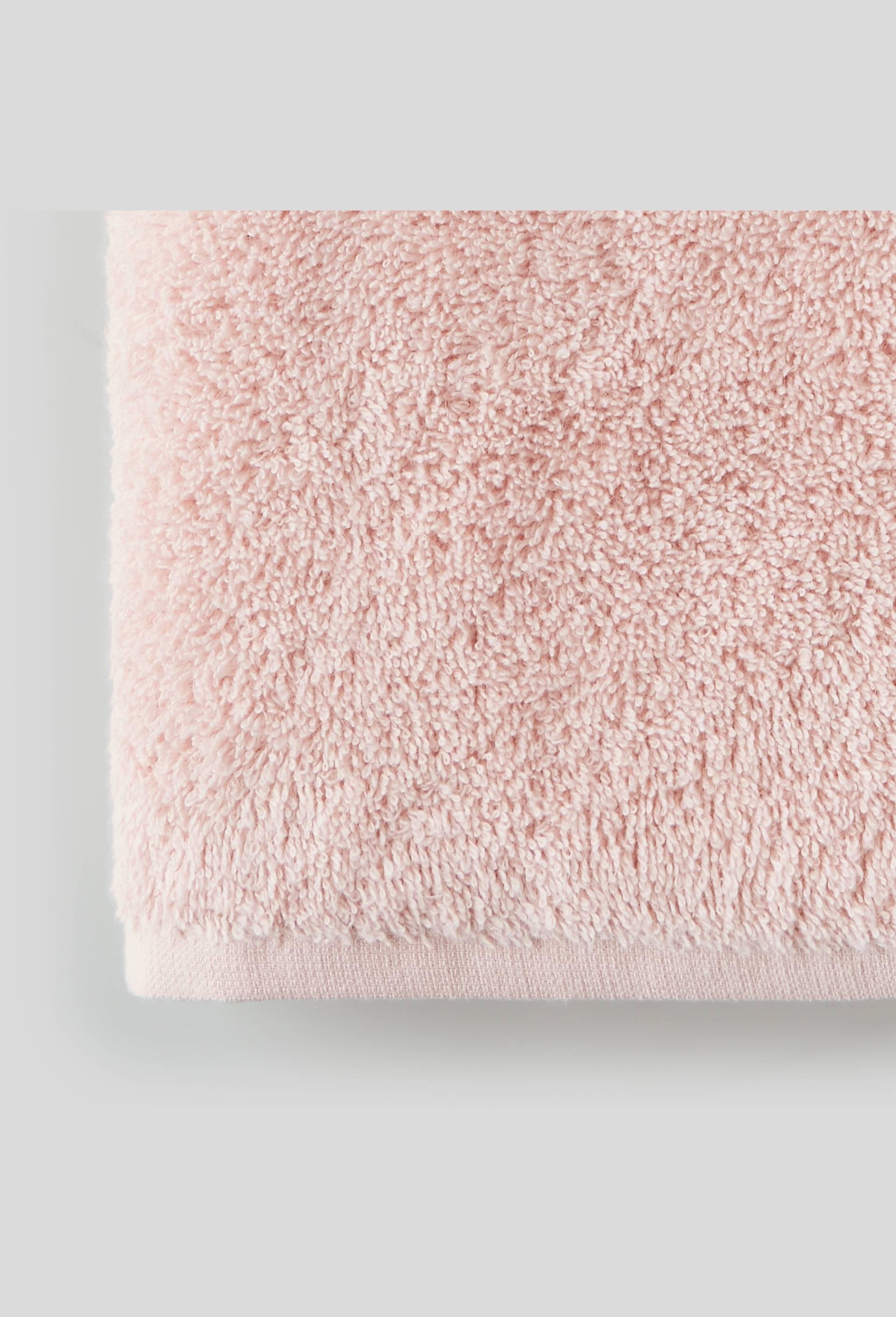 DRAP DE BAIN UNI POUDRE 70 x 140 cm, Rose clair, large image number 1
