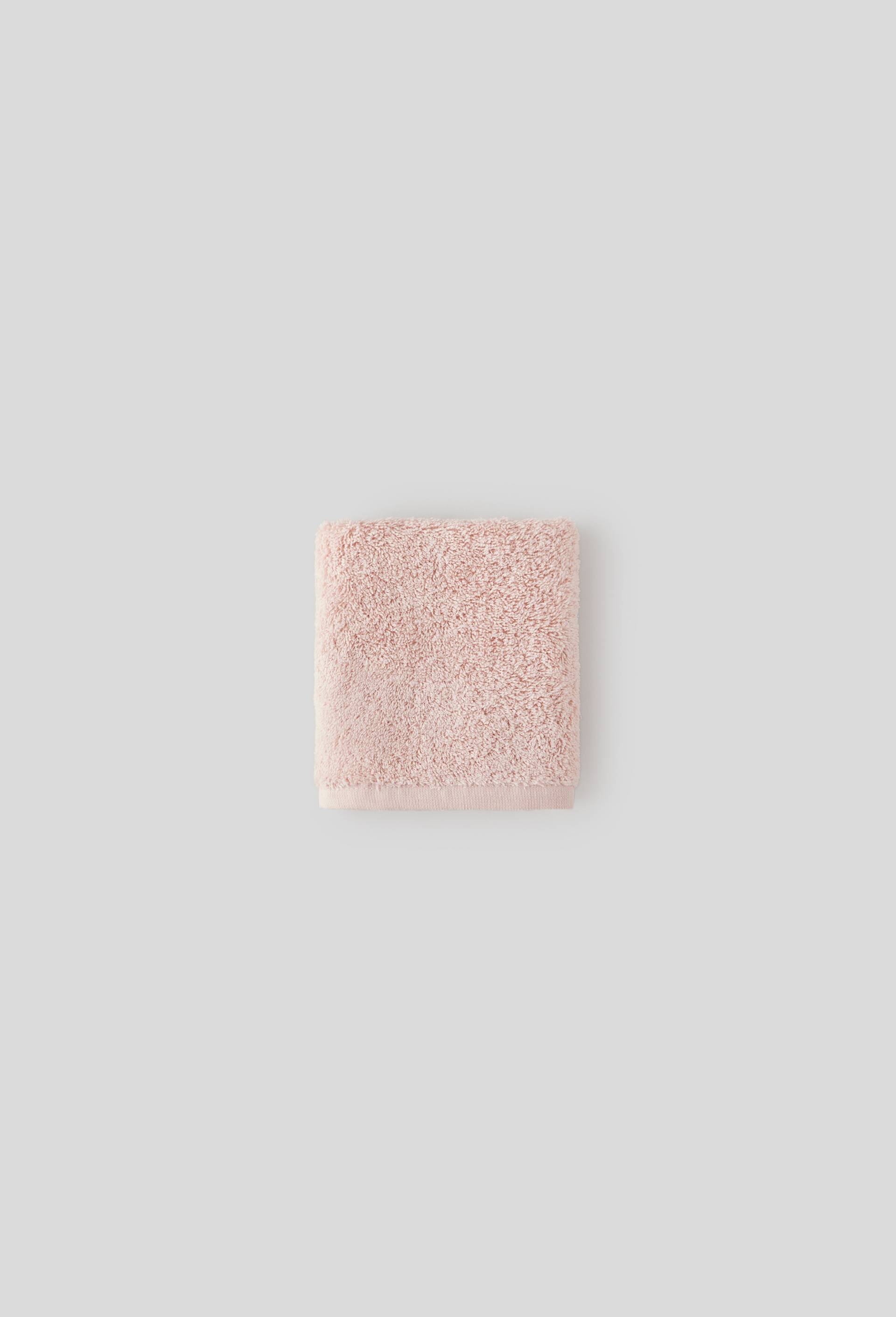 SERVIETTE INVITEE UNIE POUDRE 30 x 50 cm, Rose clair, large image number 0