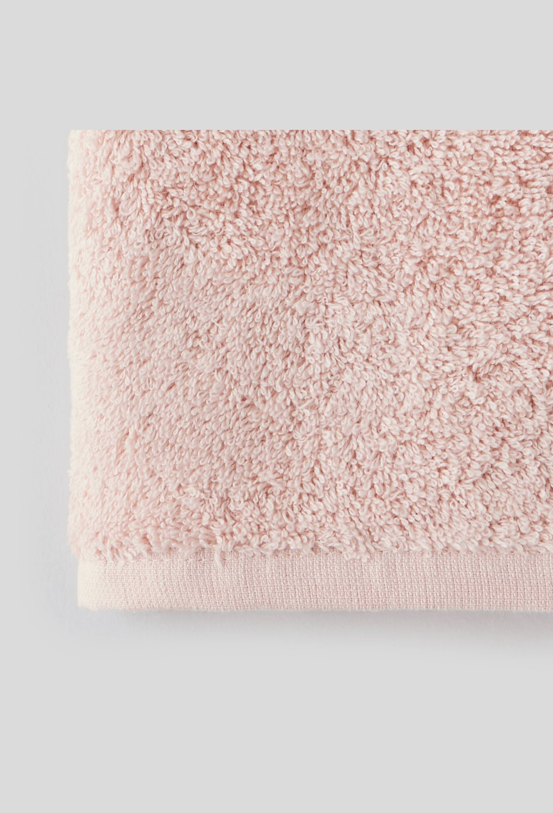 SERVIETTE INVITEE UNIE POUDRE 30 x 50 cm, Rose clair, large image number 1