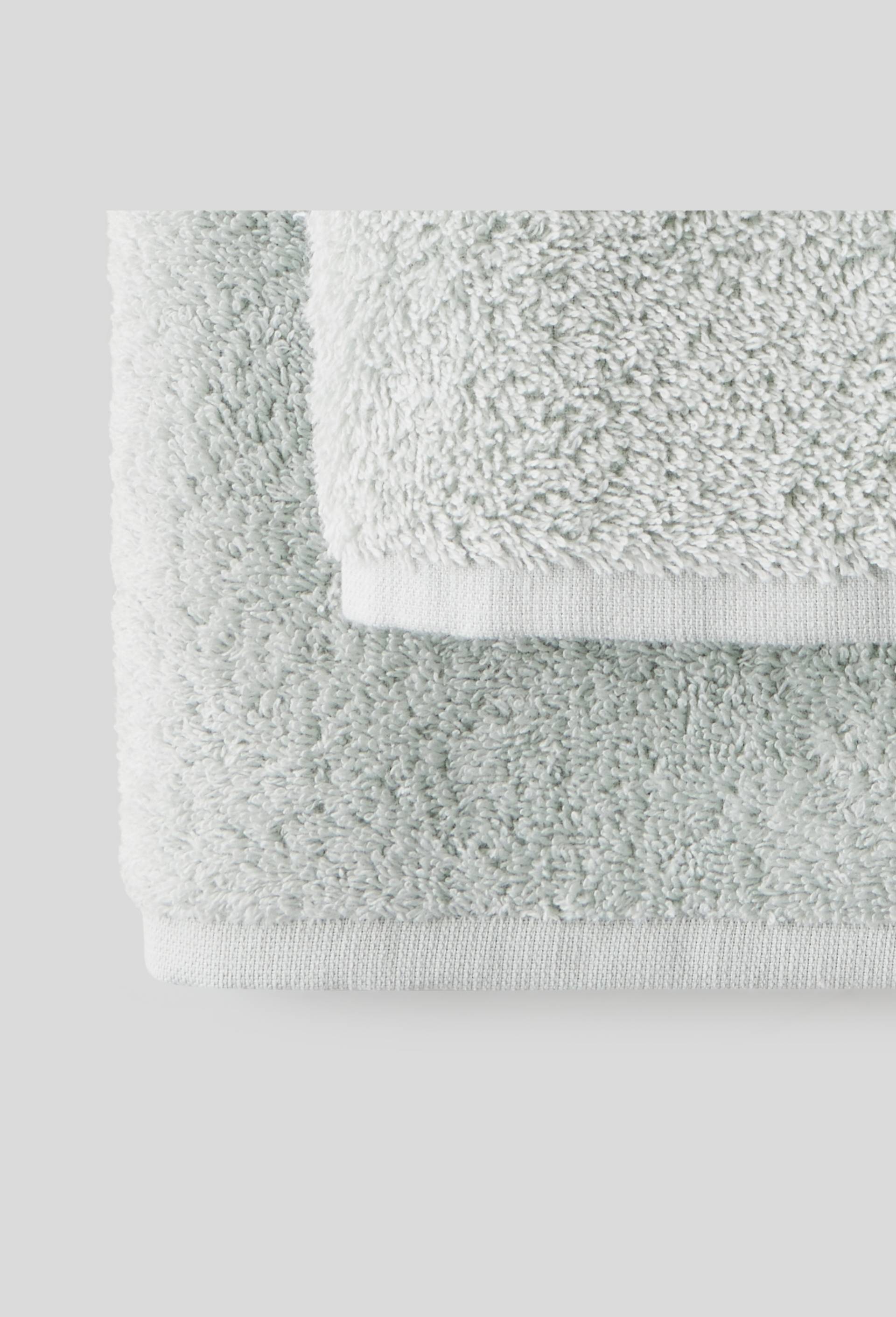 Lot de serviettes et drap de bain, 70x130cm et 50x90cm, 100% coton bio, oekotex, Vert, large image number 1.0
