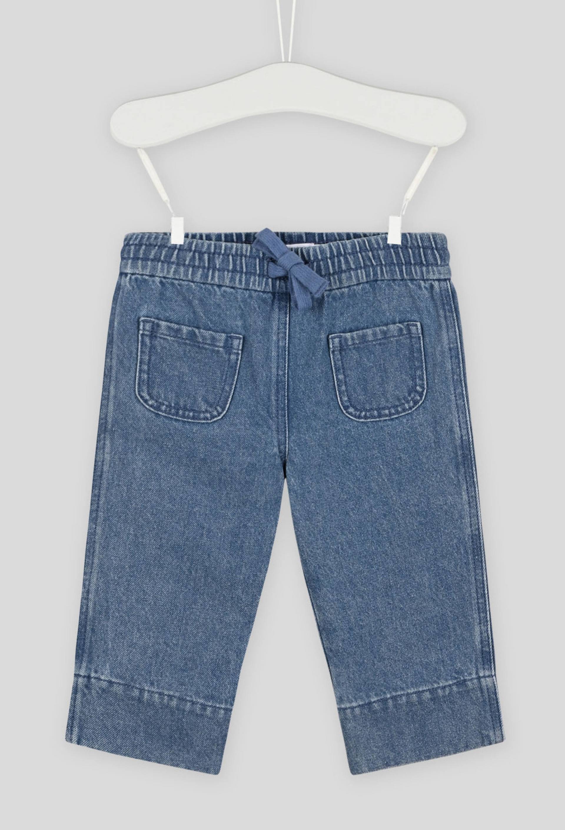 Pantalon large en denim, Oeko-Tex, BLEU, large image number 0.0