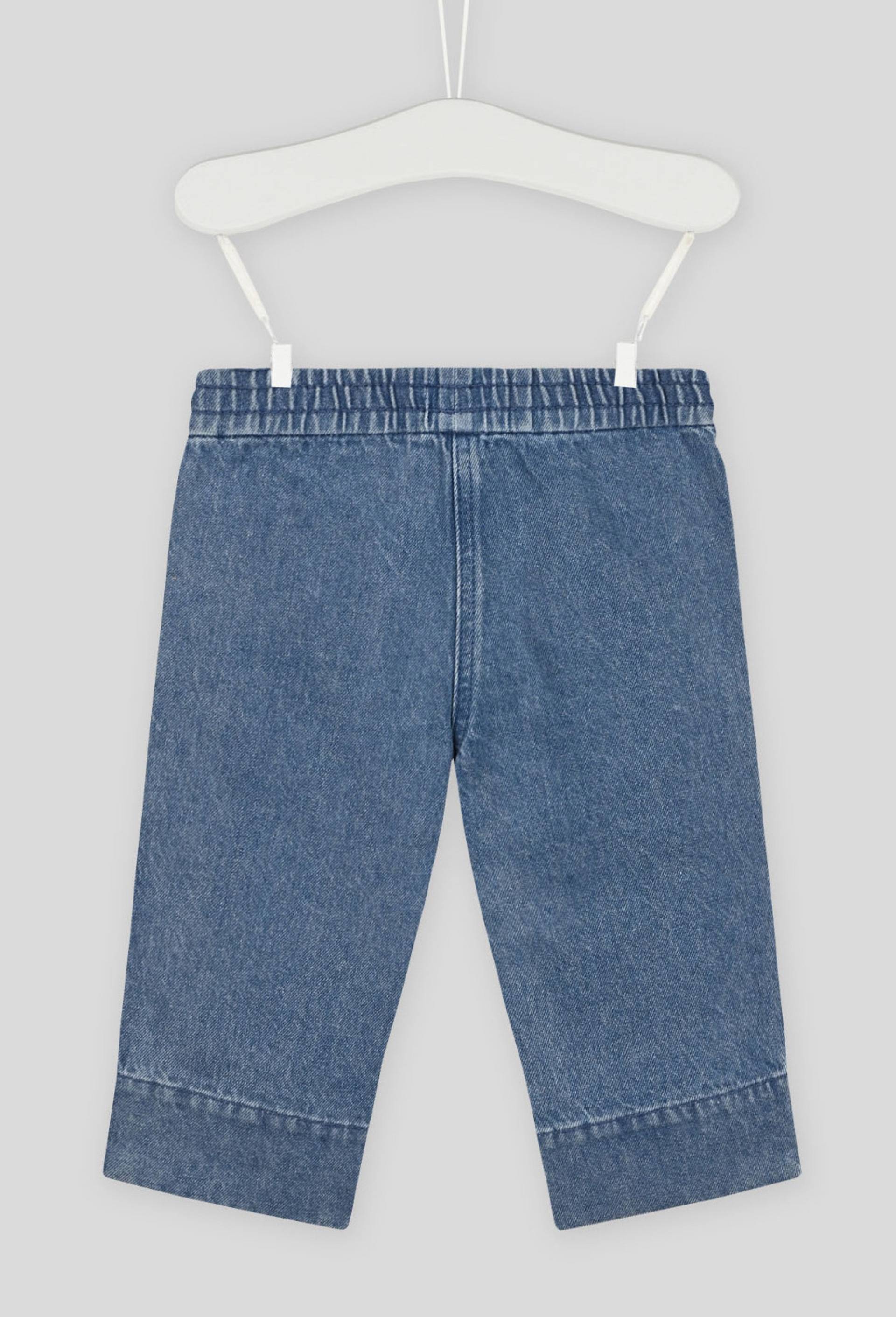 Pantalon large en denim, Oeko-Tex, BLEU, large image number 1