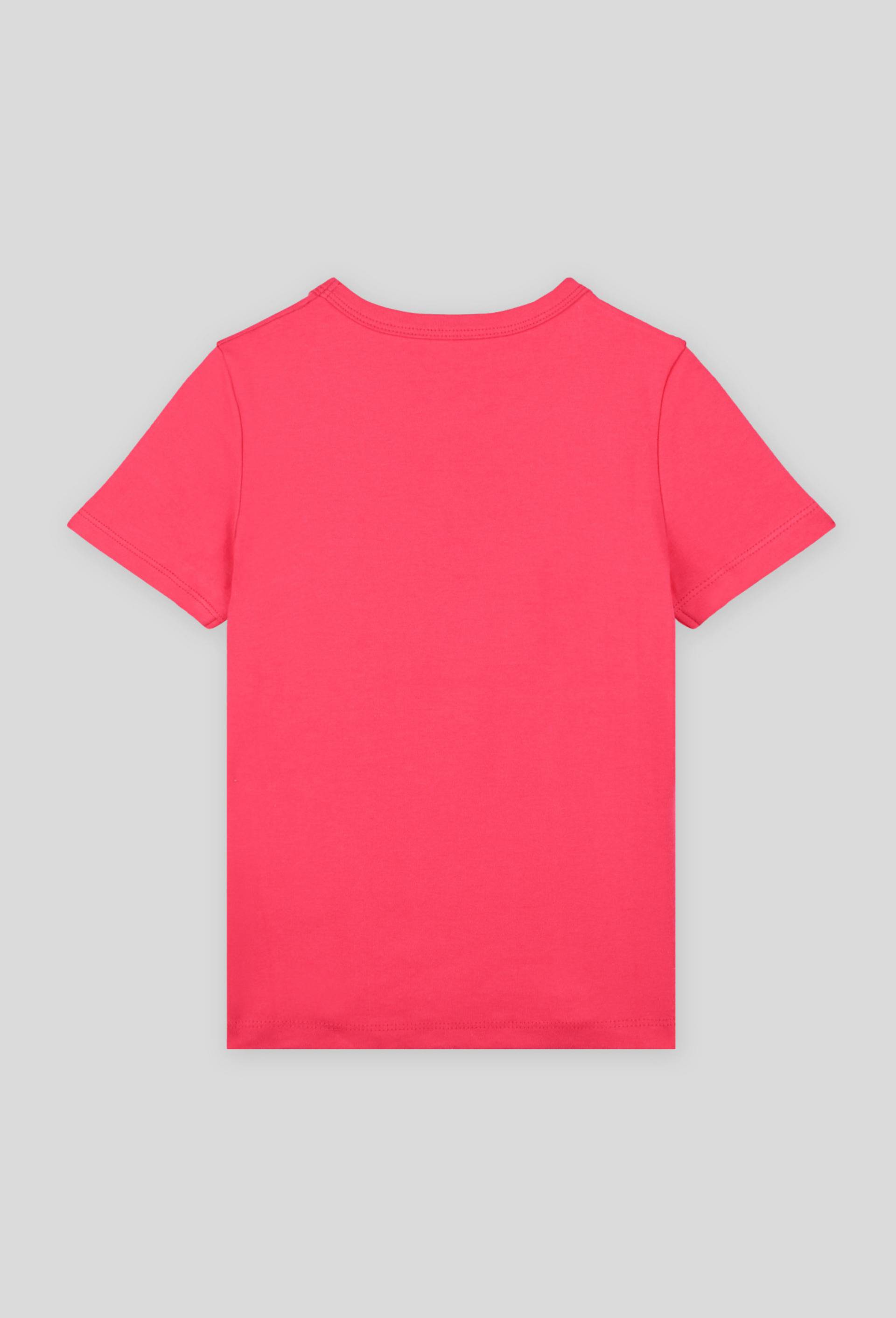 T.shirt uni manches courtes, Coton BIO, Rose foncé, large image number 1