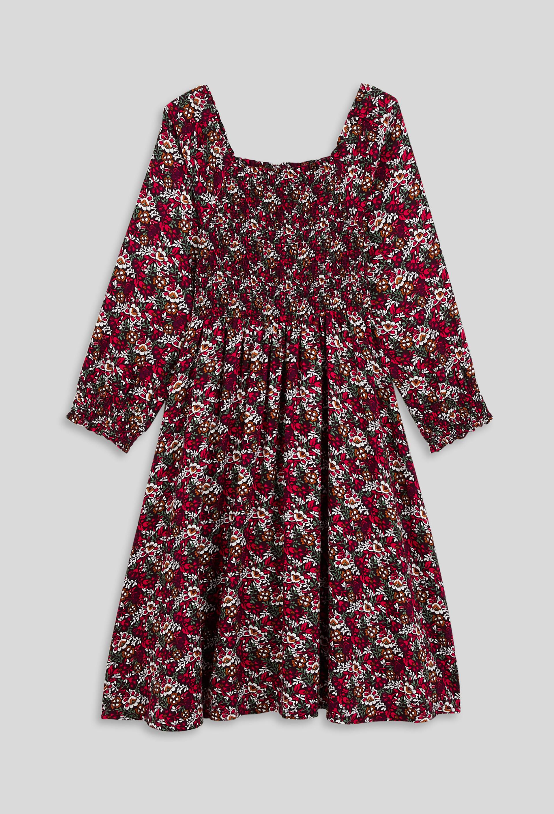 Robe en viscose imprimée, Ecovero, Violet foncé, large image number 1