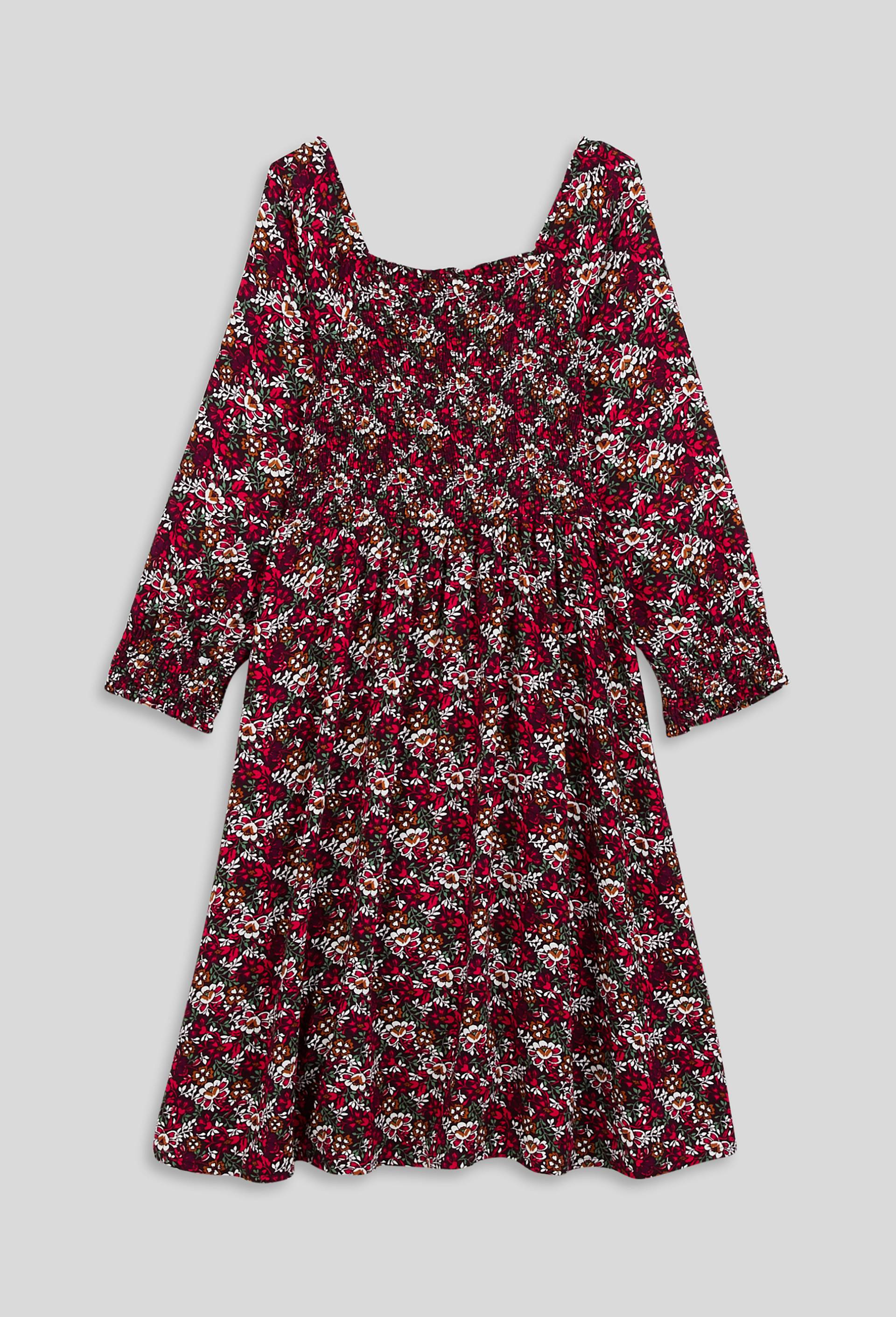 Robe en viscose imprimée, Ecovero, Violet foncé, large image number 2
