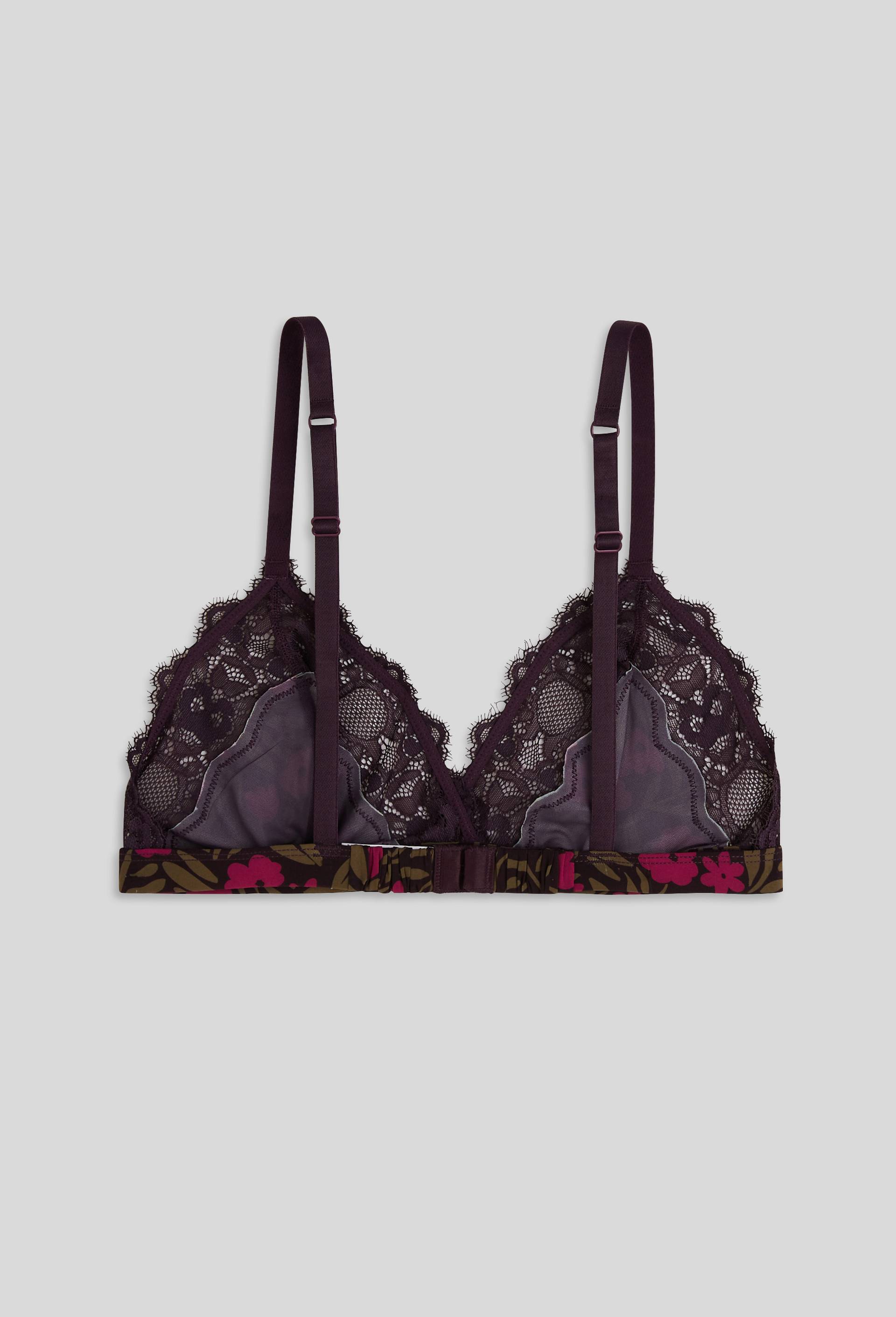 Soutien-gorge triangle AVRIL, Oeko-Tex, Violet foncé, large image number 1