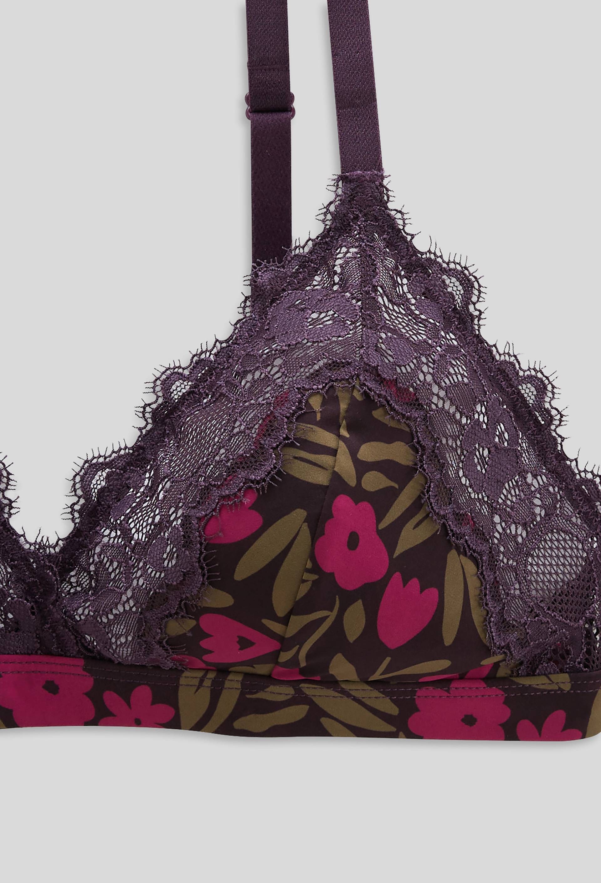 Soutien-gorge triangle AVRIL, Oeko-Tex, Violet foncé, large image number 2.0