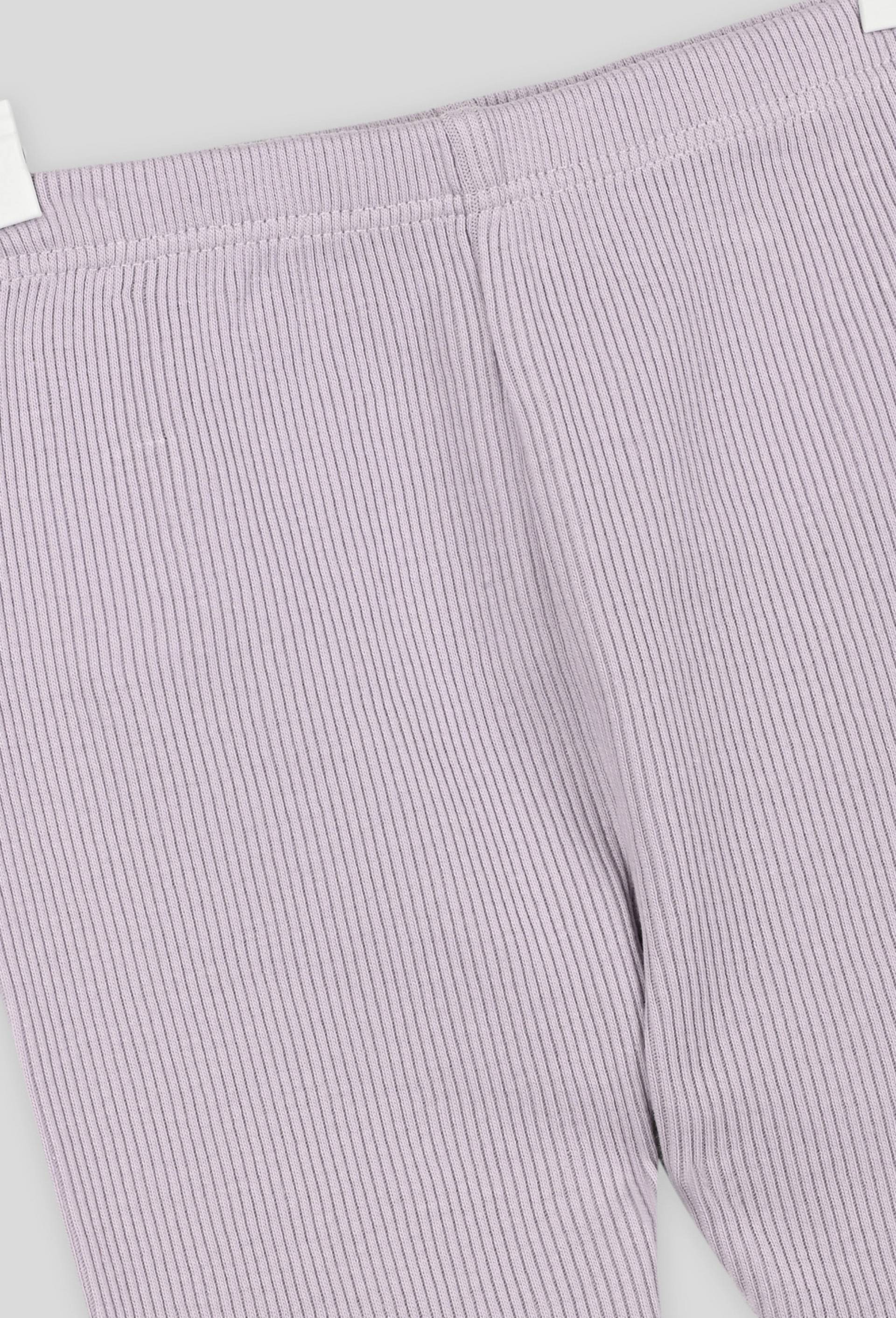 Legging uni mixte en coton BIO, Oeko-Tex, Violet clair, large image number 2.0