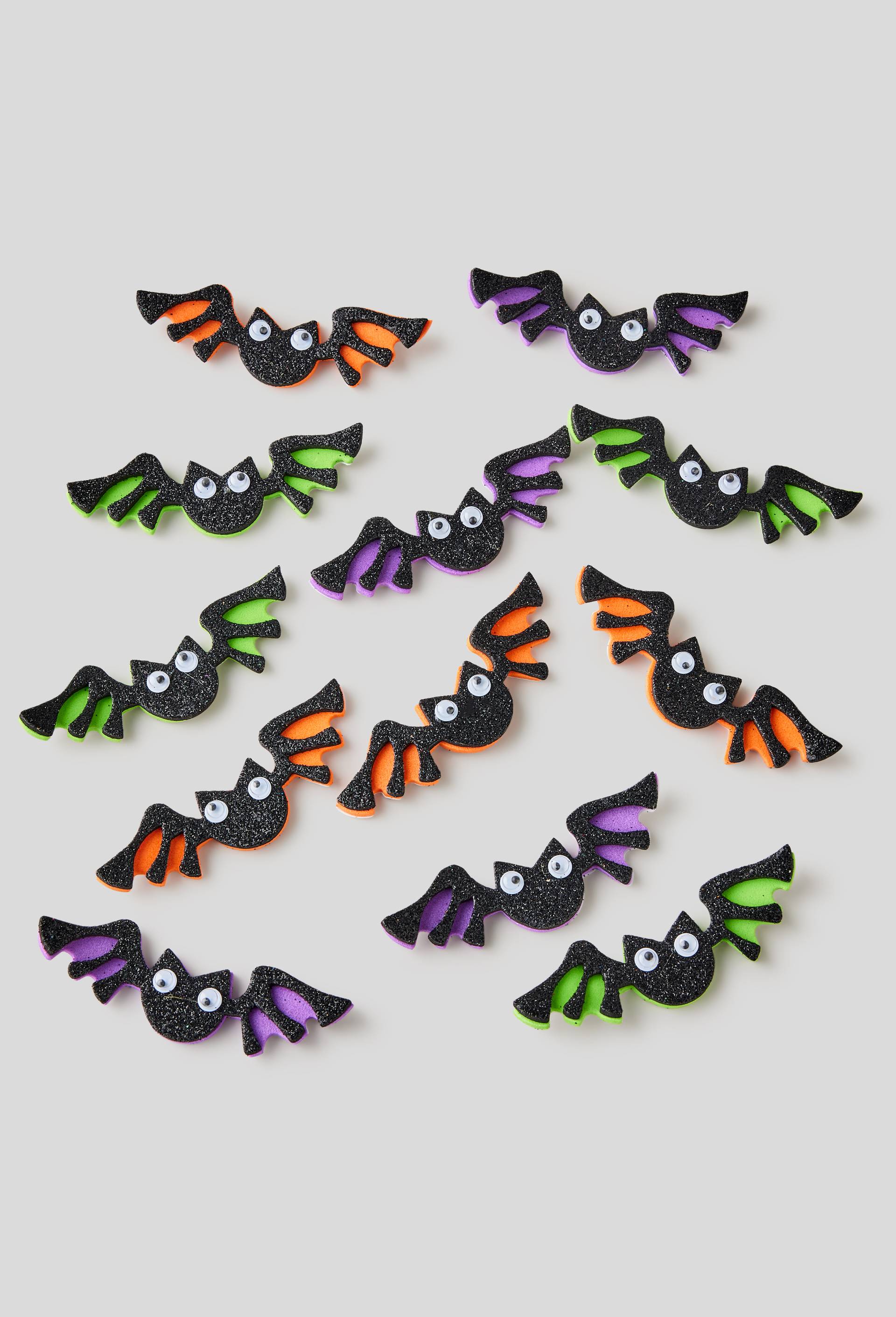 Sticker chauve souris mousse boir 12 pièces, Multicolore, large image number 0