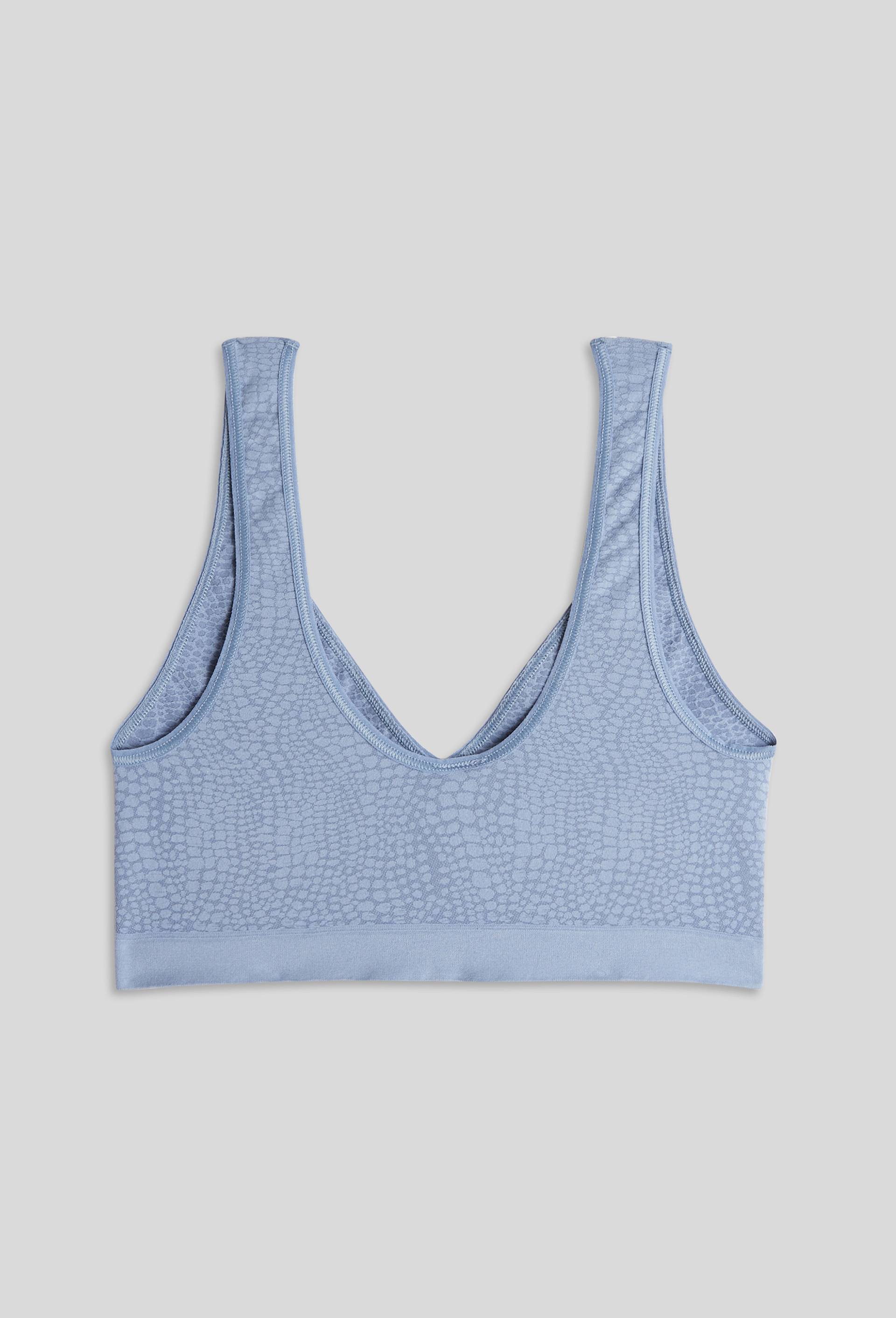 Brassière LOUISE sans couture, Oeko-Tex, Bleu, large image number 1.0