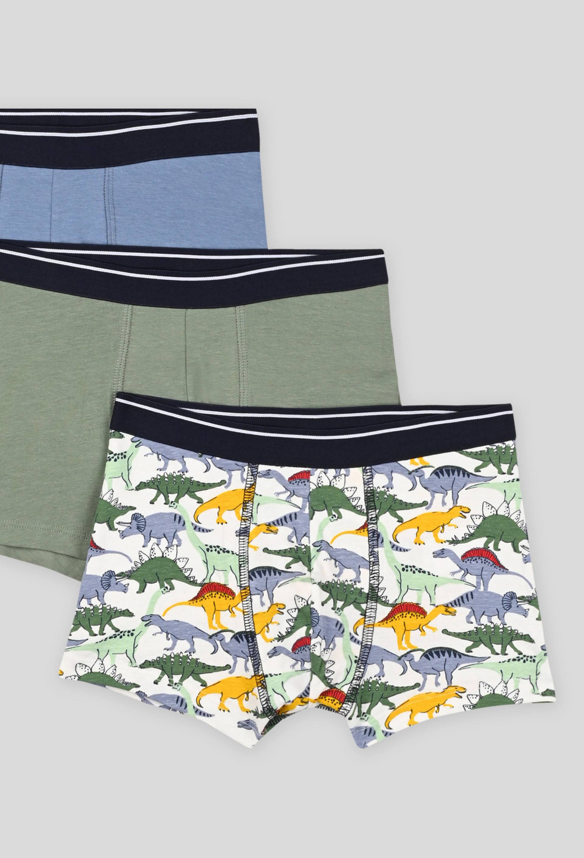 Lot de 3 boxers, contient du coton BIO, Oeko-Tex, Blanc, large image number 0