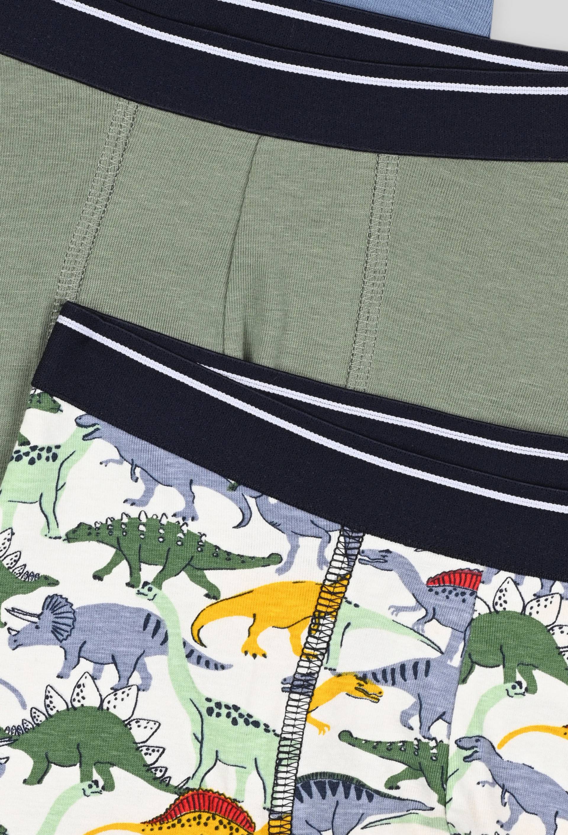 Lot de 3 boxers, contient du coton BIO, Oeko-Tex, Blanc, large image number 2