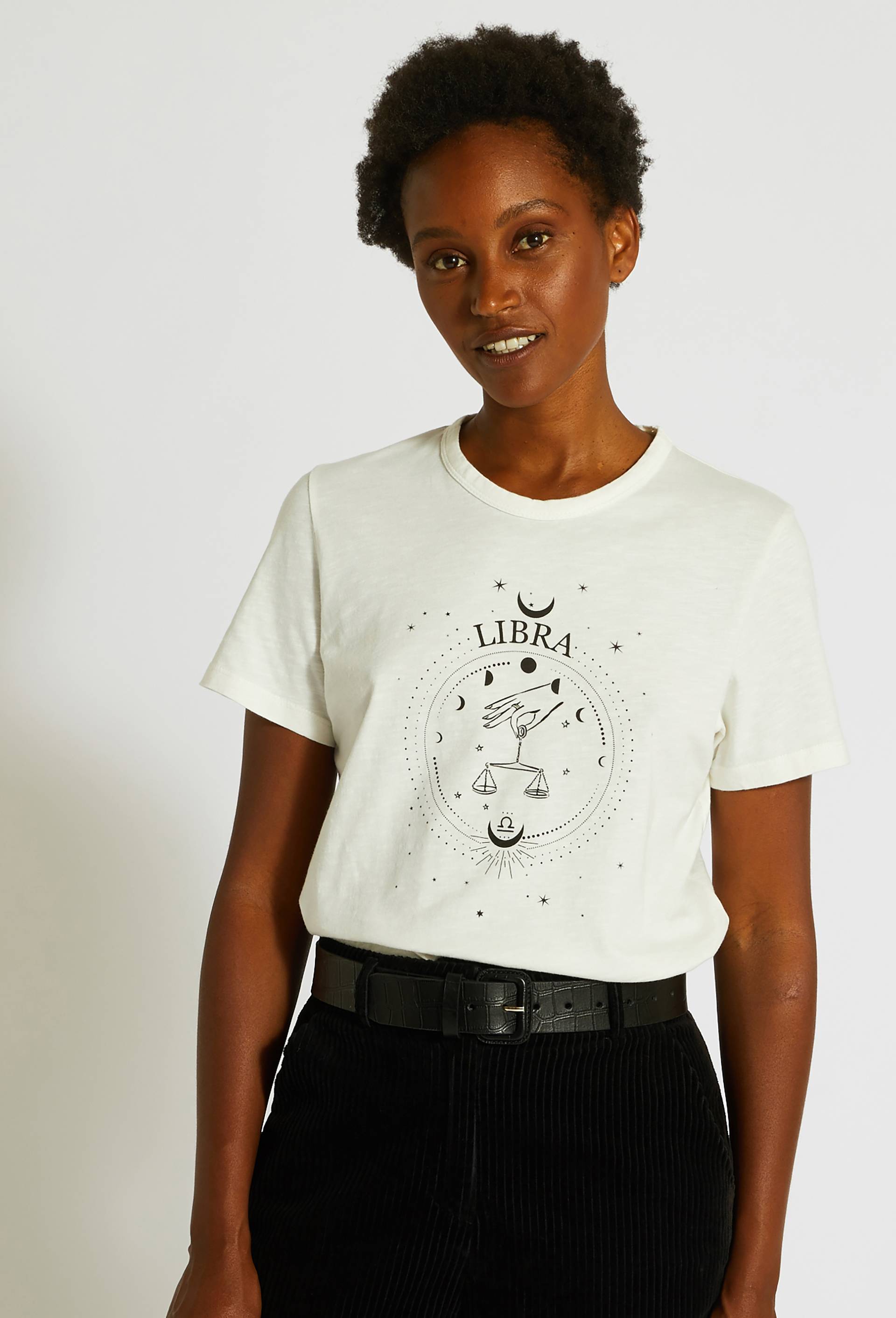 T-shirt en coton, Ecru, large image number 0