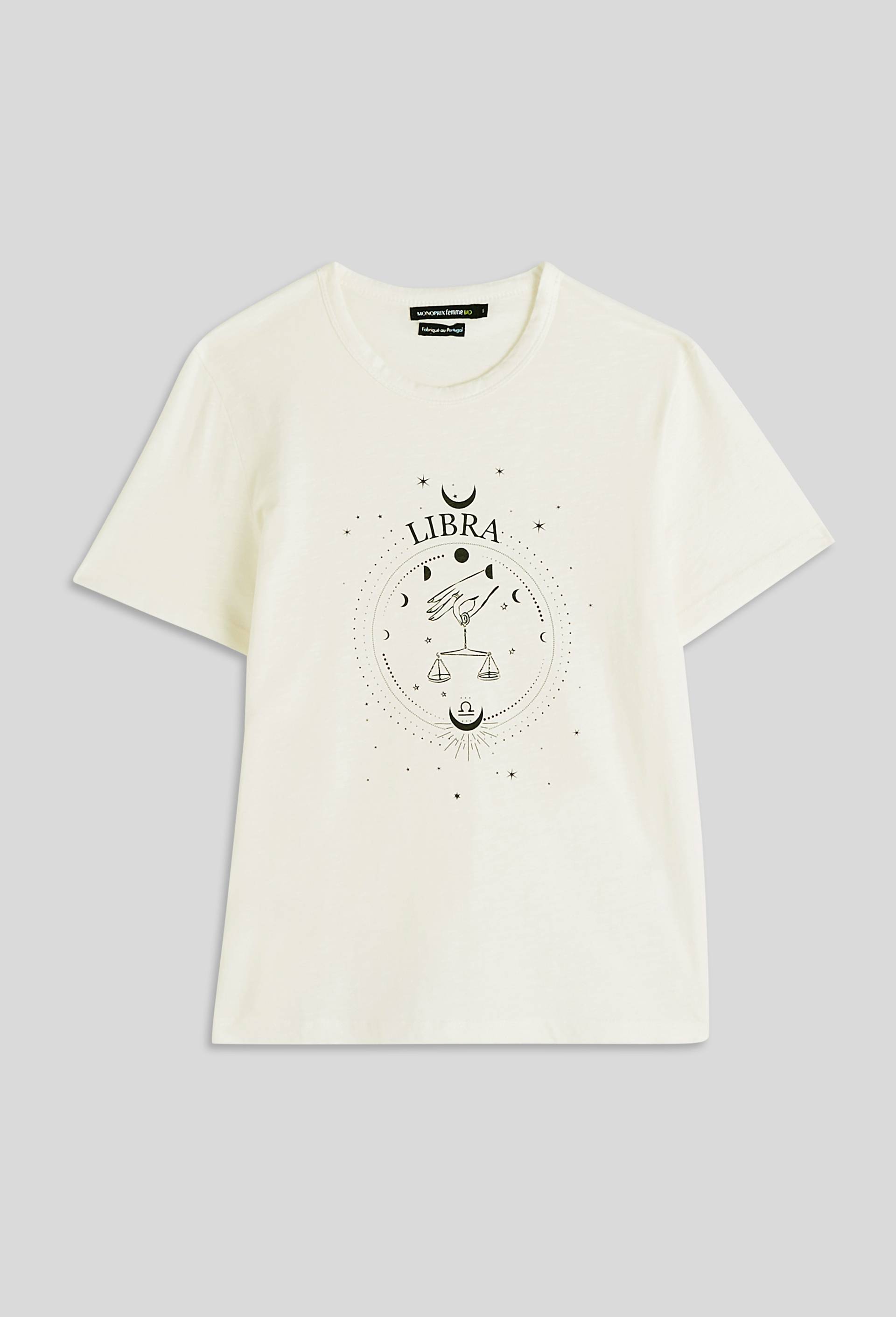T-shirt en coton, Ecru, large image number 2