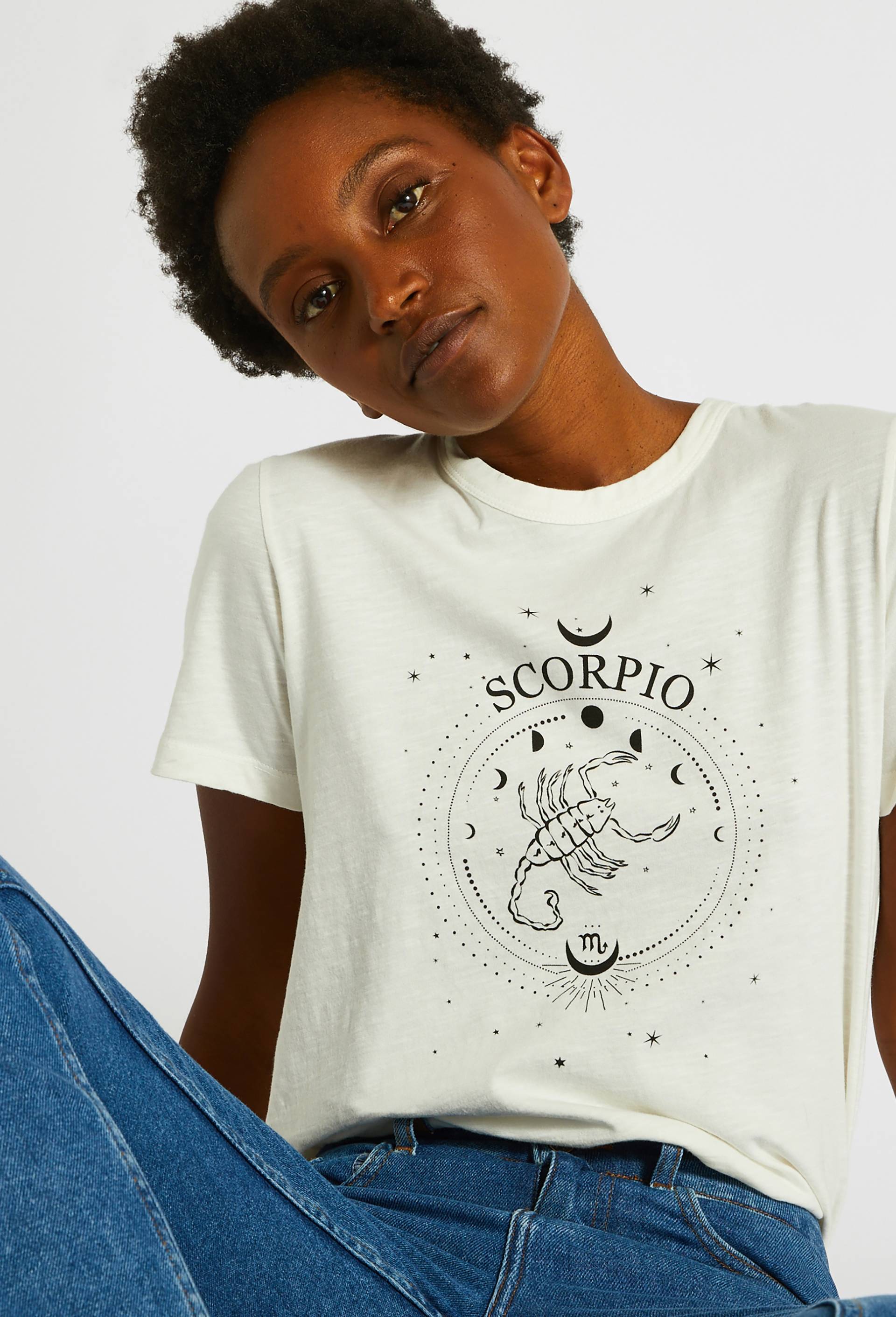 T-shirt en coton, Ecru, large image number 0.0