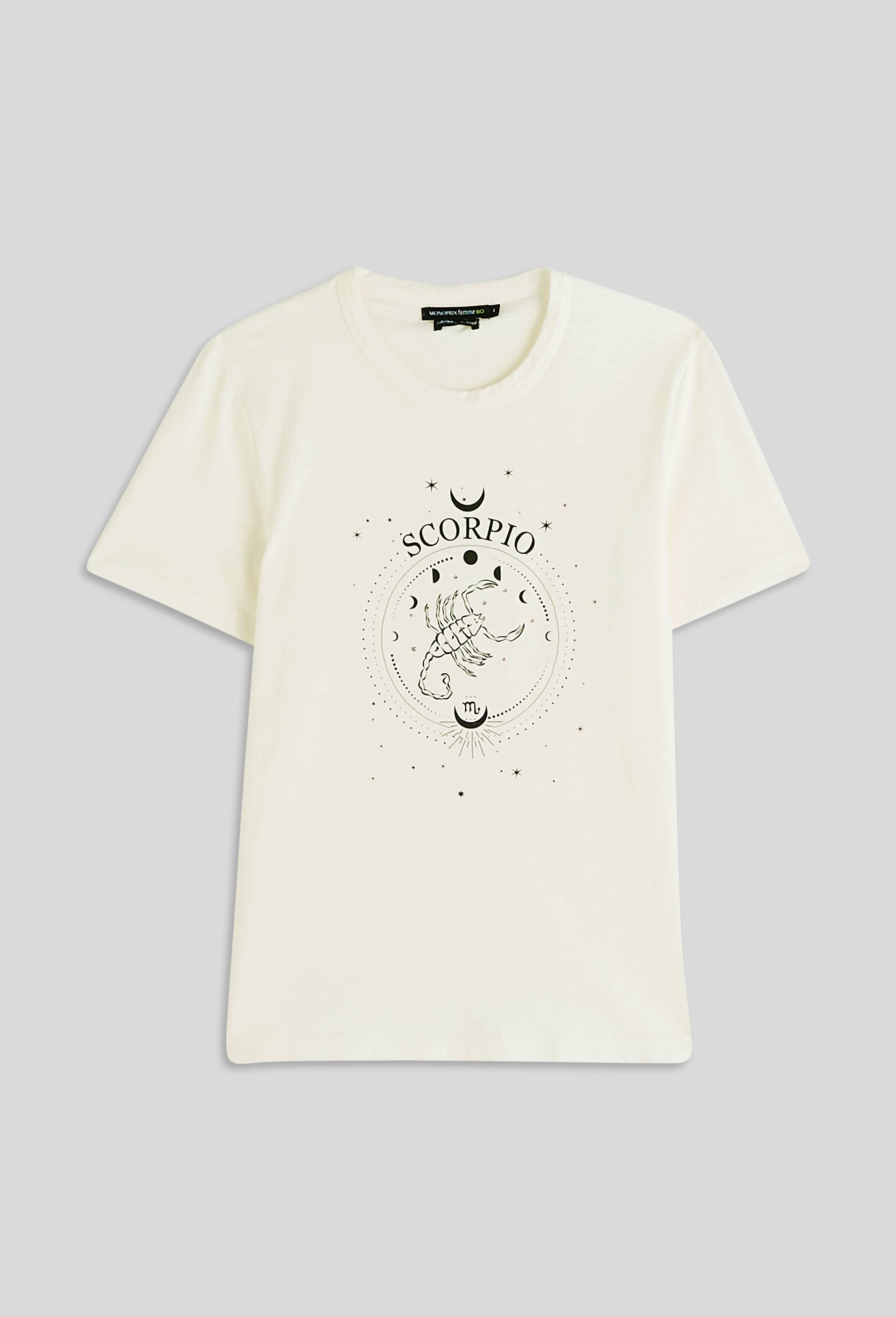 T-shirt en coton, Ecru, large image number 2