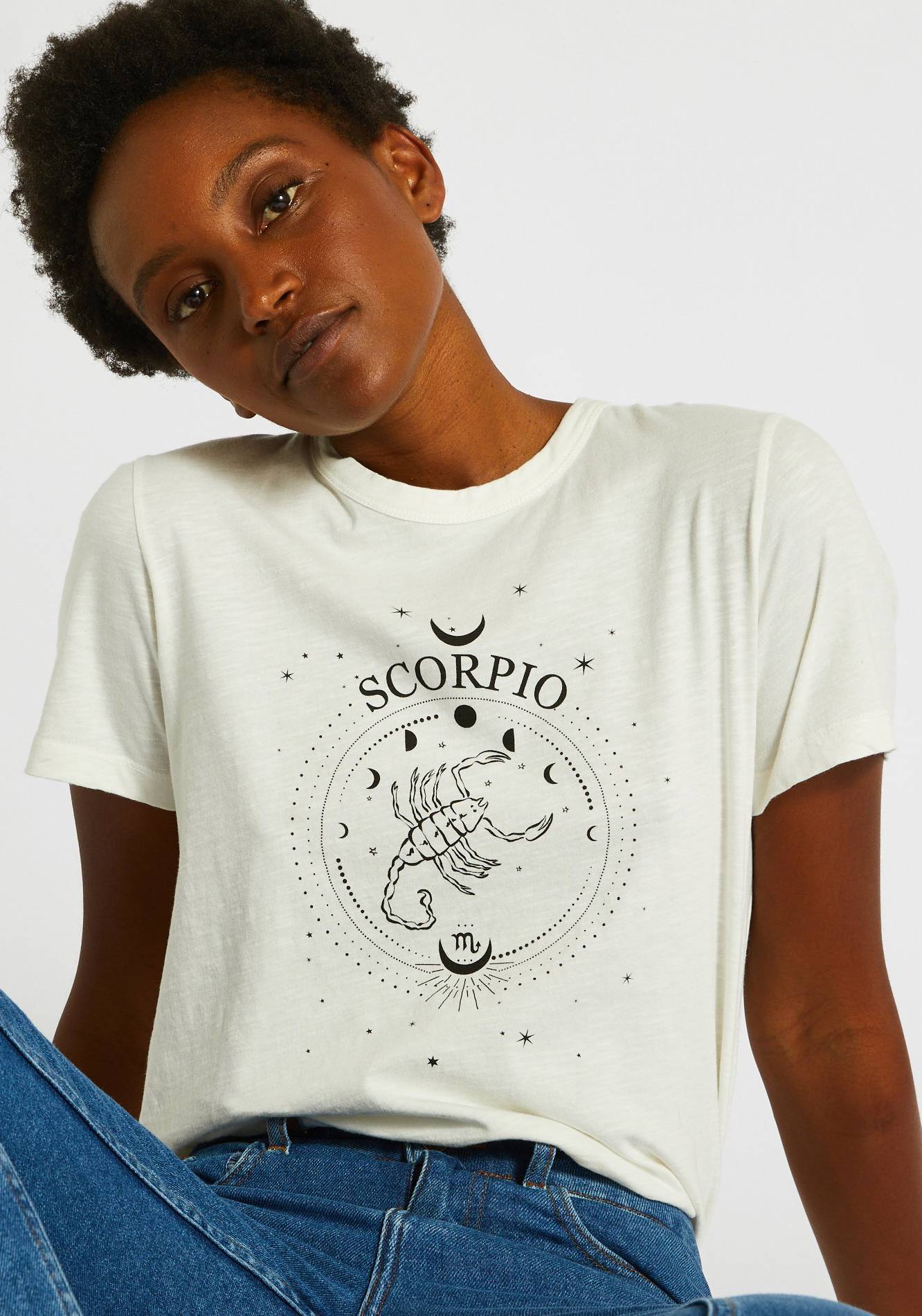 T-shirt en coton, Ecru, large image number 3