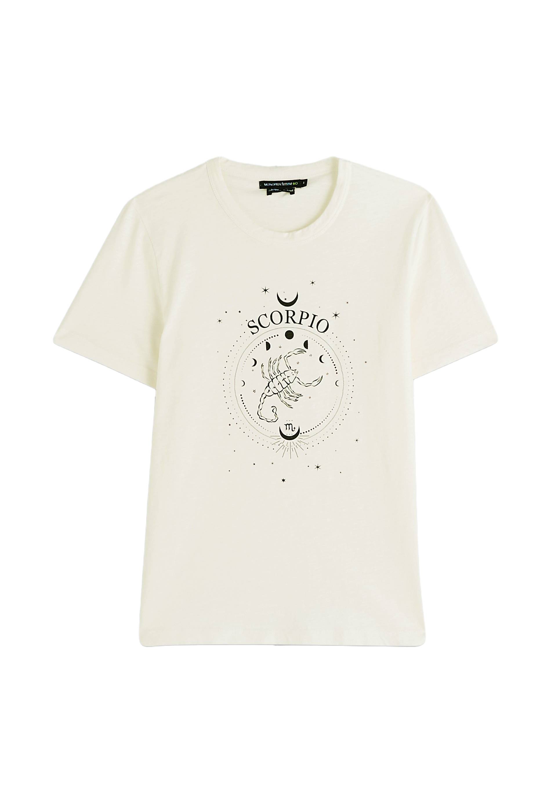T-shirt en coton, Ecru, large image number 5