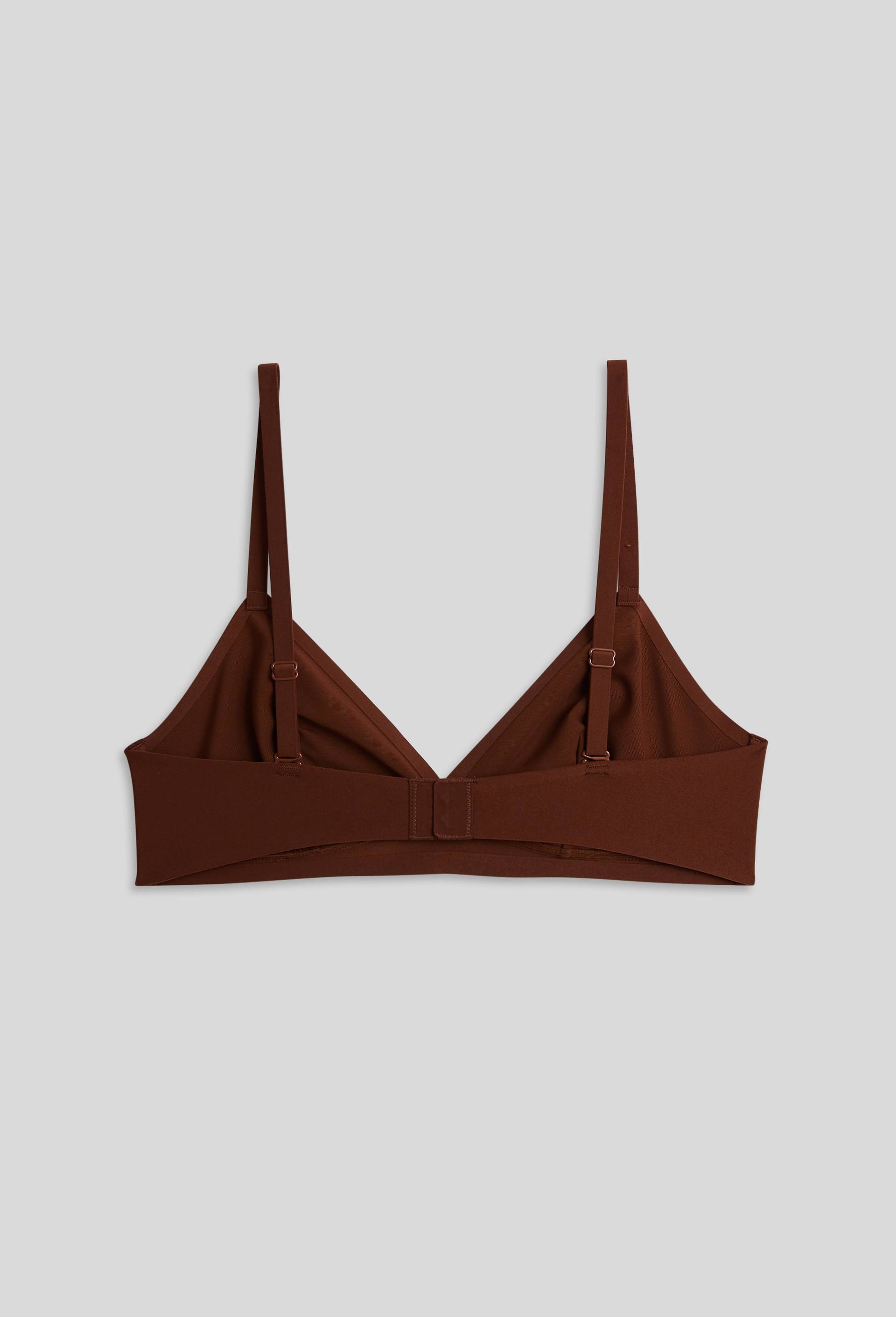 Soutien-gorge triangle JULIA en microfibre, Oeko-Tex, Brun, large image number 1
