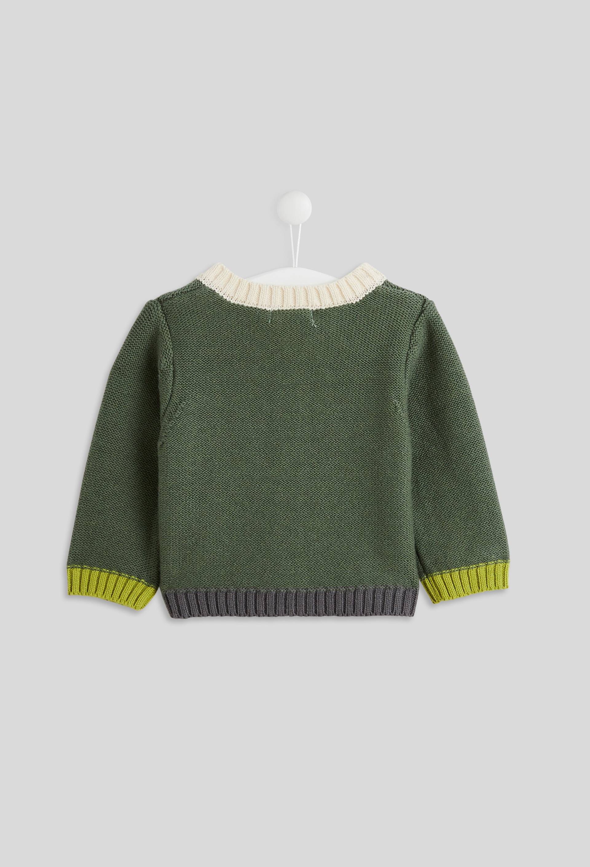 Cardigan multicolore, contient du coton BIO, Oeko-Tex, Vert, large image number 1.0