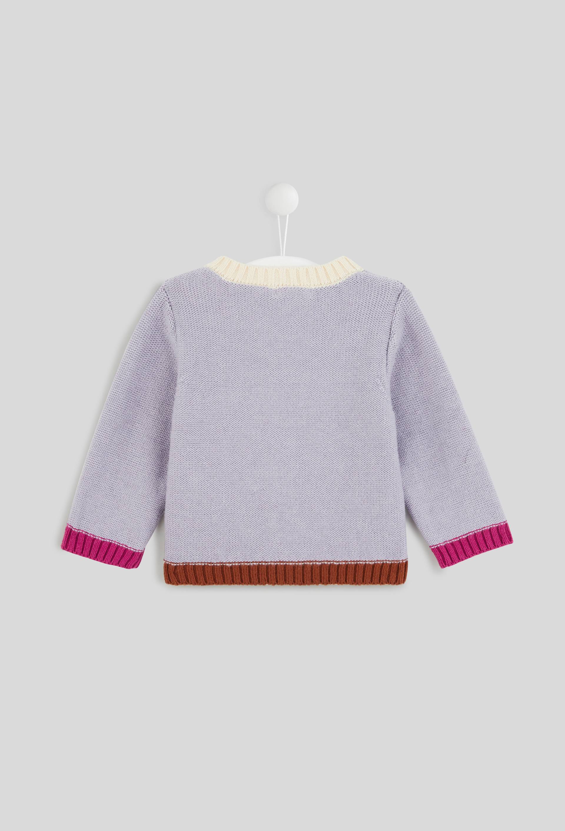 Cardigan multicolore, contient du coton BIO, Oeko-Tex, Violet clair, large image number 1.0