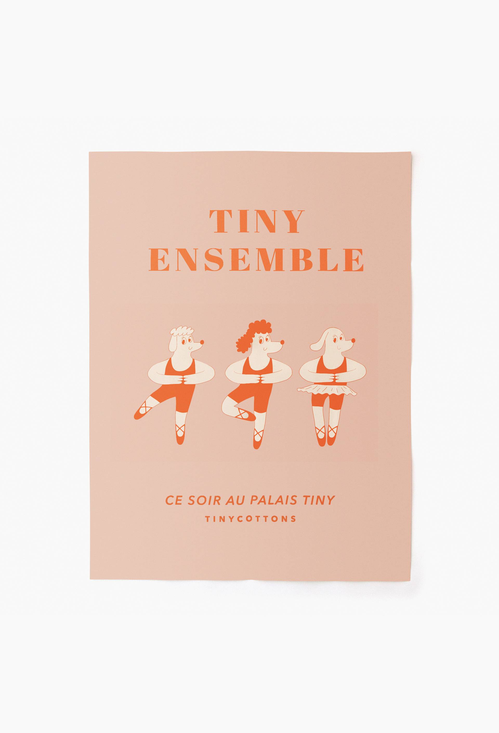 Affiche, grand mod&egrave;le - Tiny Cottons x Monoprix, Rose clair, large image number 0