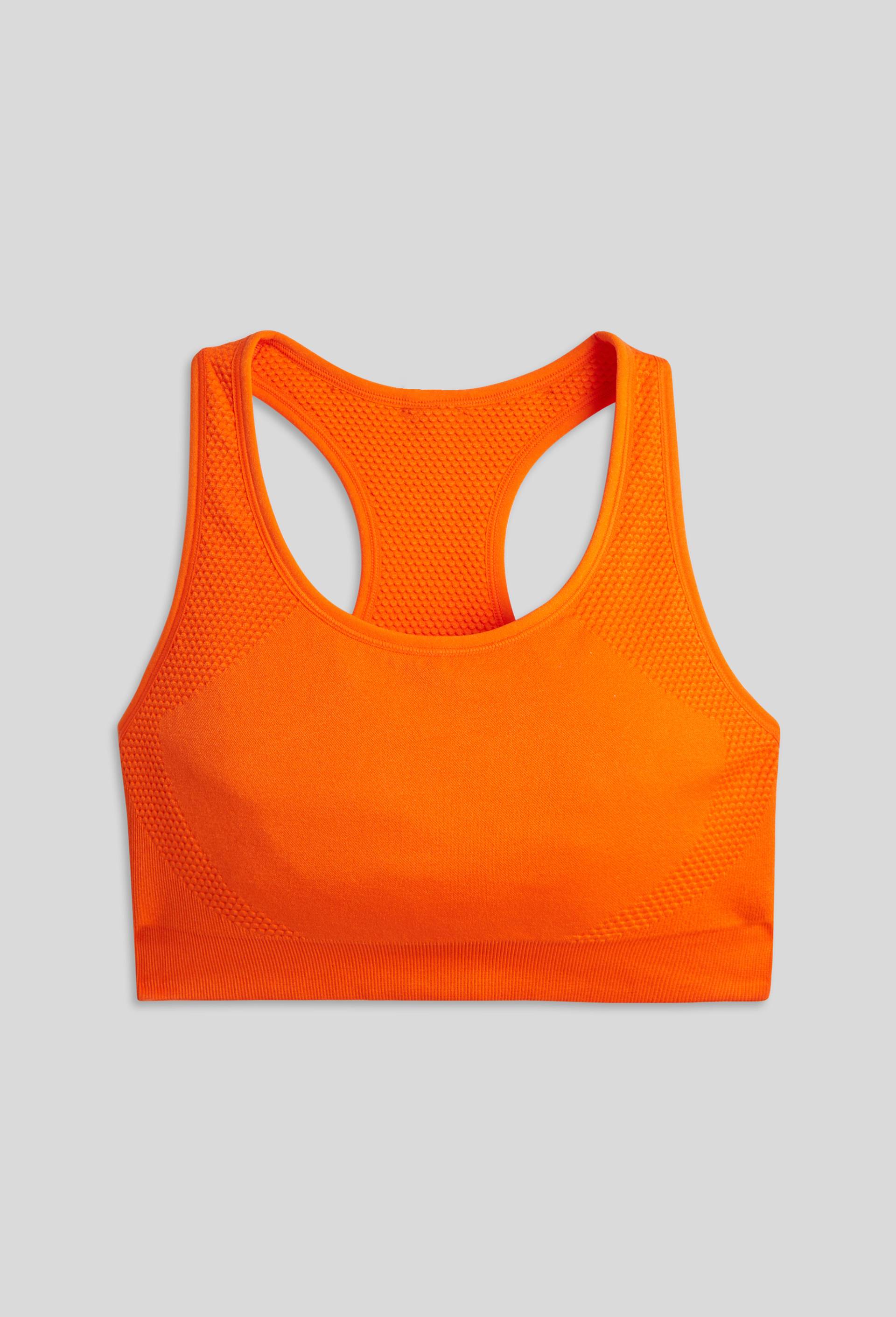 Brassière de sport réversible, certifiée OEKO-TEX, Orange, large image number 0