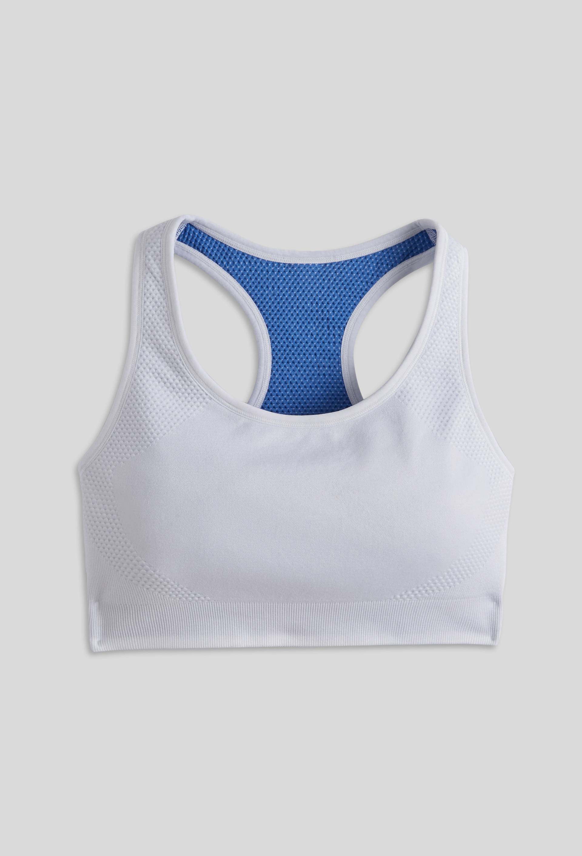 Brassière de sport réversible, certifiée OEKO-TEX, BLEU, large image number 0