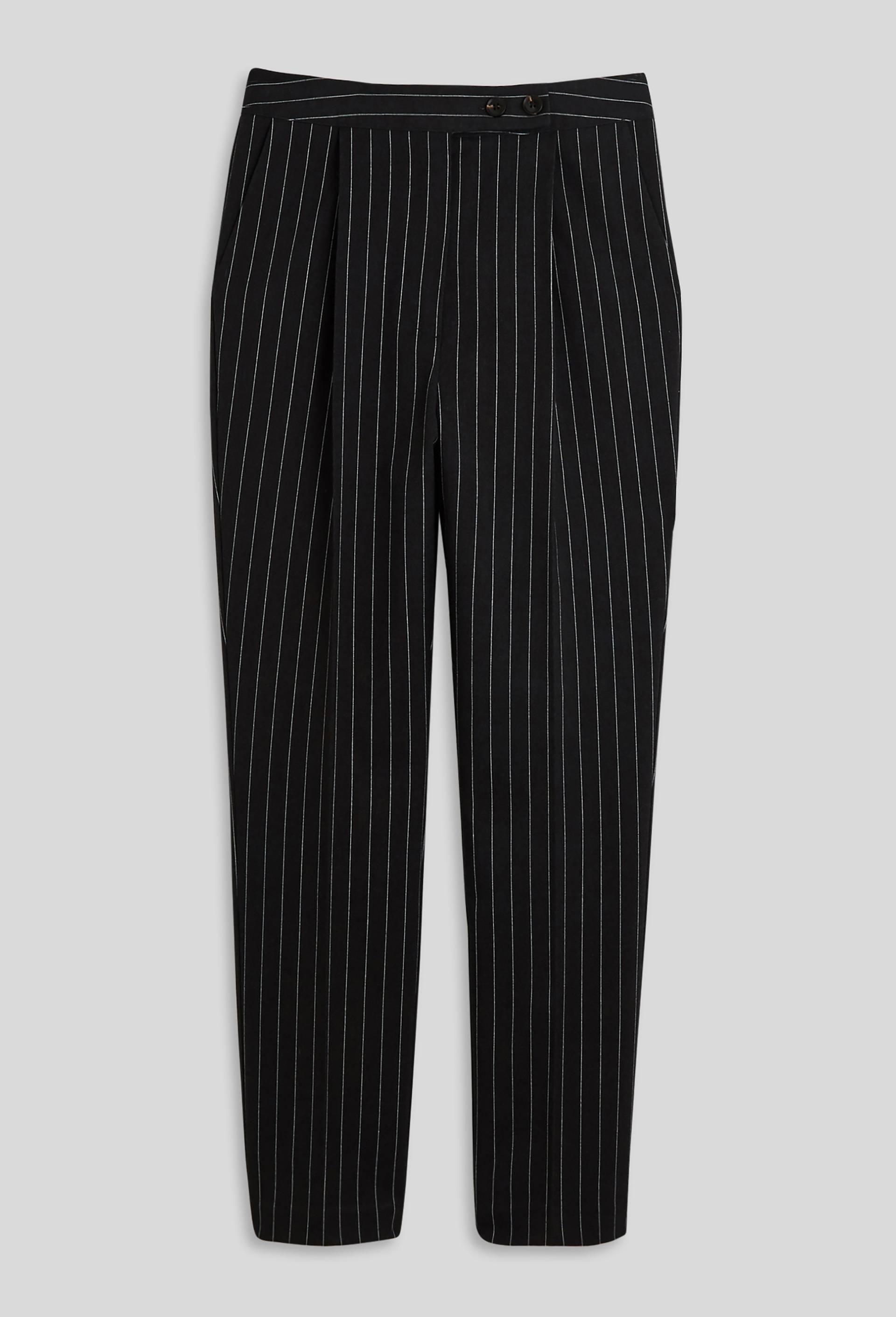 Pantalon droit rayé, eokotex, Gris foncé, large image number 2.0