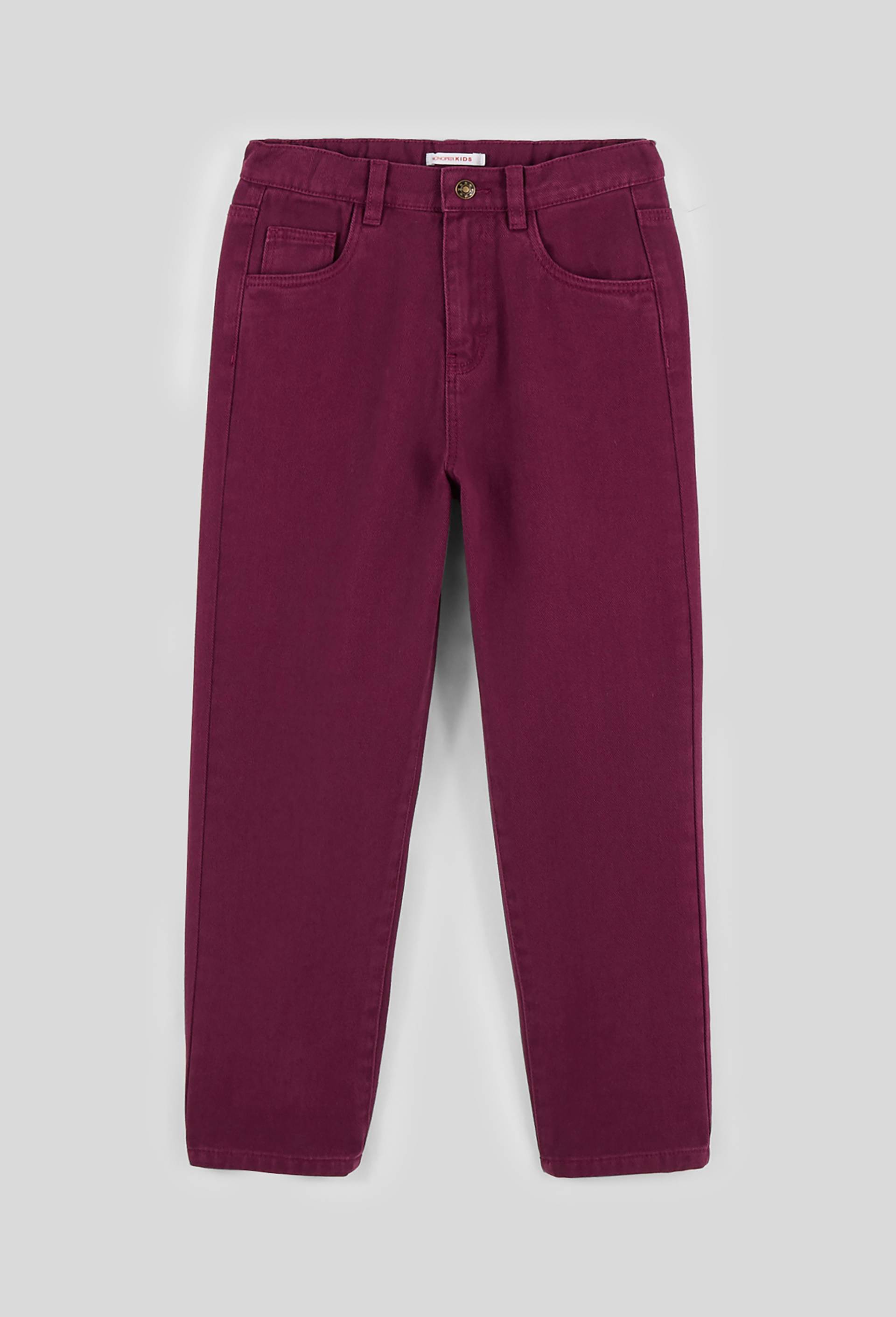 Pantalon en twill, Oeko-Tex, Violet foncé, large image number 0