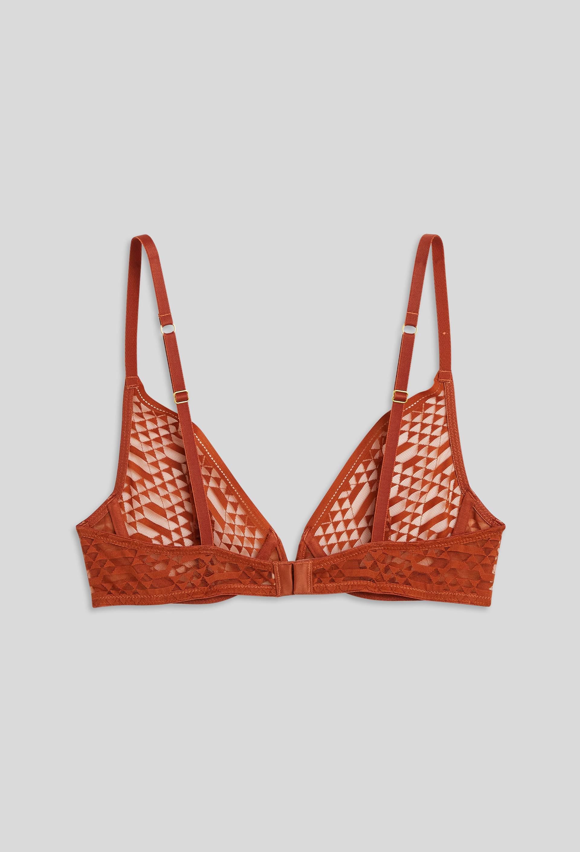 Soutien-gorge corbeille balconnet FELICIA en dentelle, Oeko-Tex, Rouge foncé, large image number 1.0