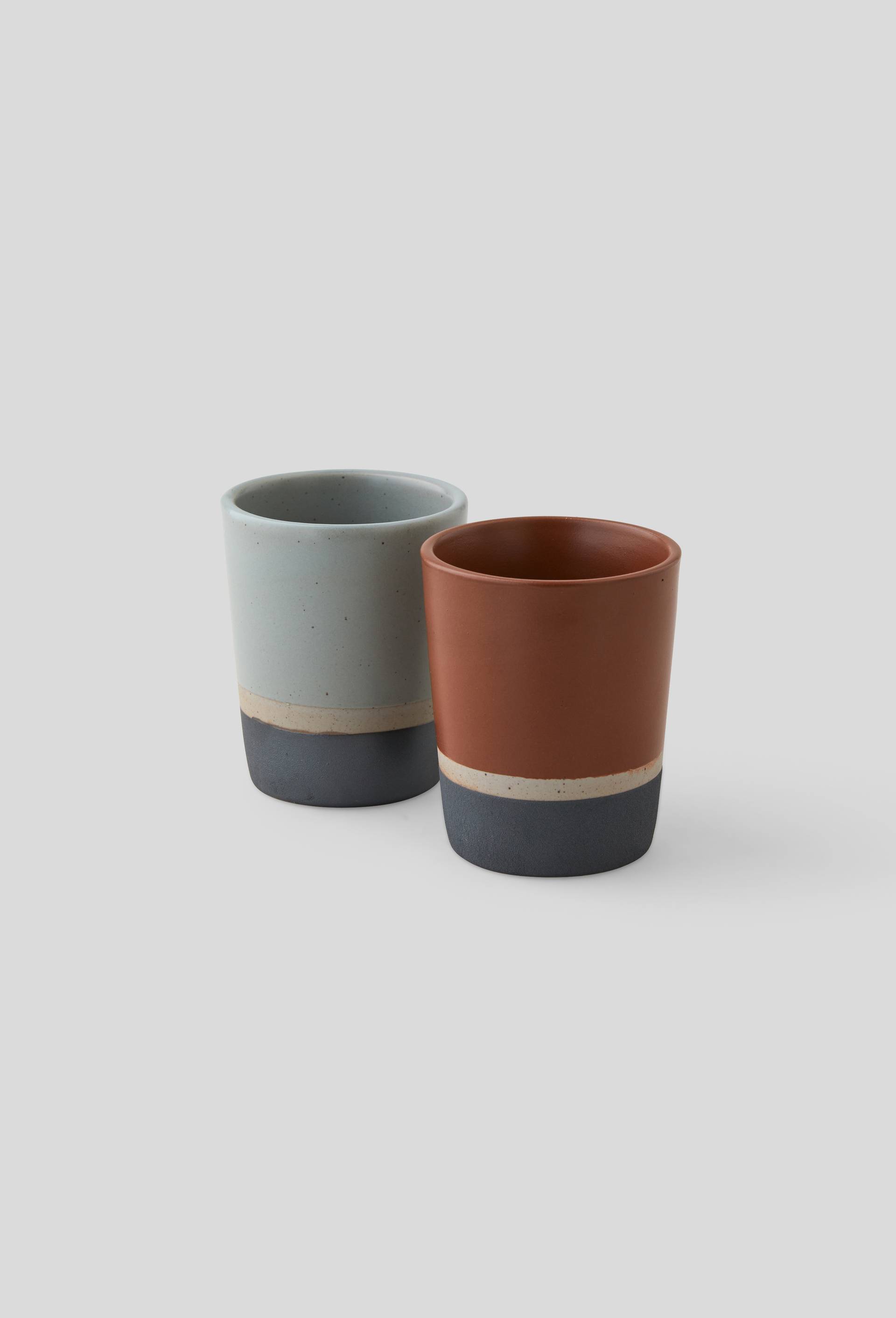 Tasse expresso tricolore, 11cL, Gris foncé, large image number 1