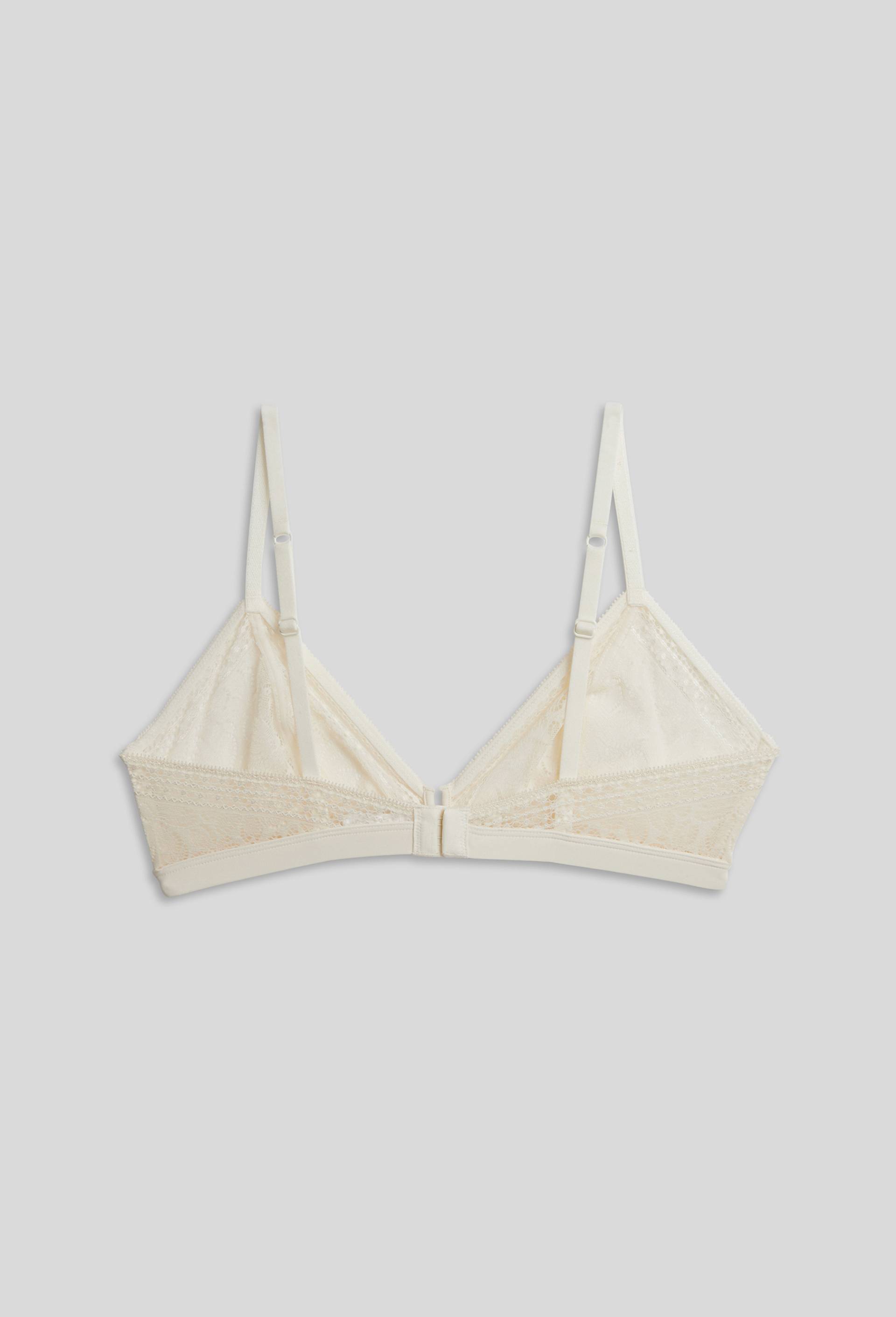 Soutien-gorge triangle HELENE en dentelle, Oeko-Tex, Beige clair, large image number 1