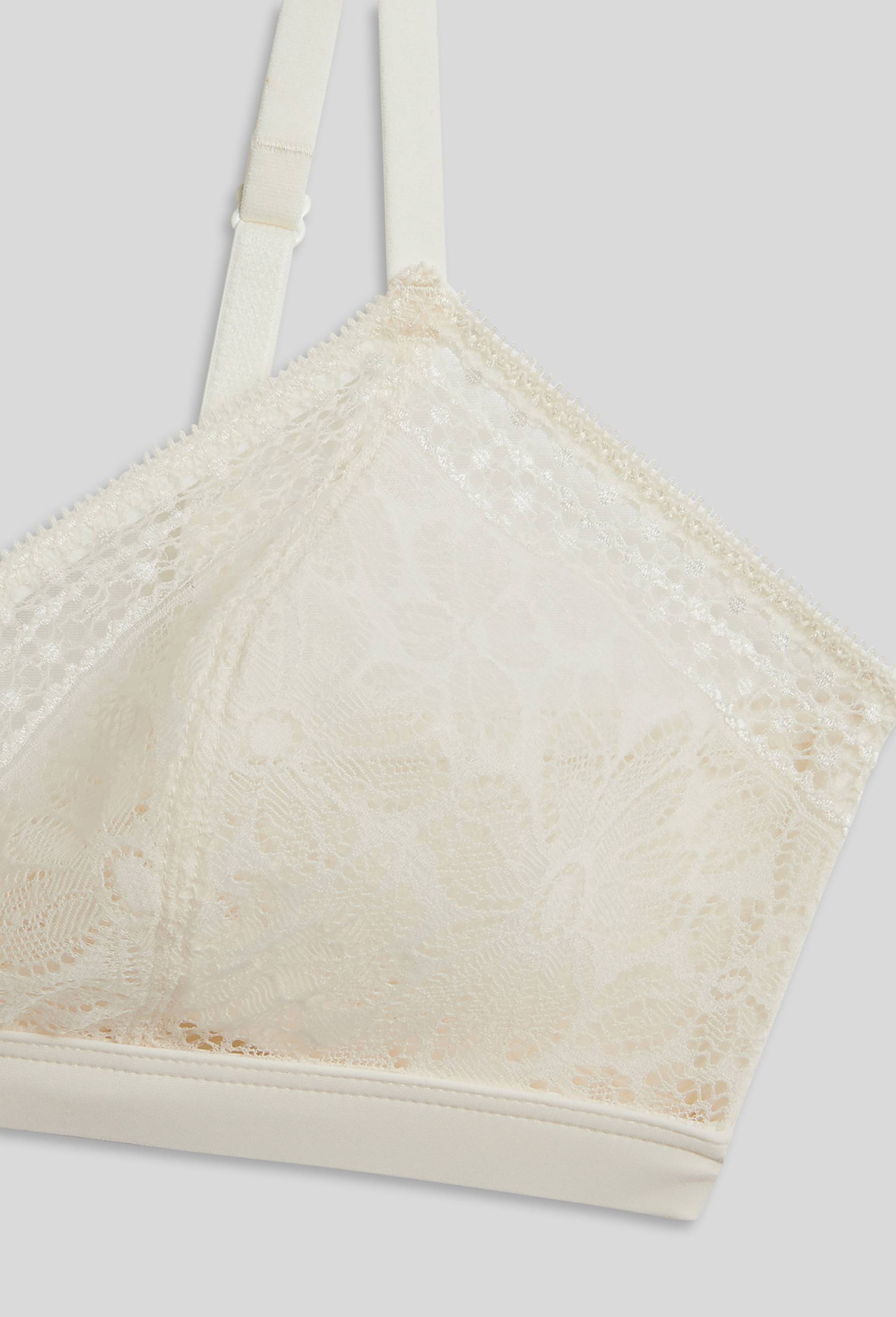Soutien-gorge triangle HELENE en dentelle, Oeko-Tex, Beige clair, large image number 2