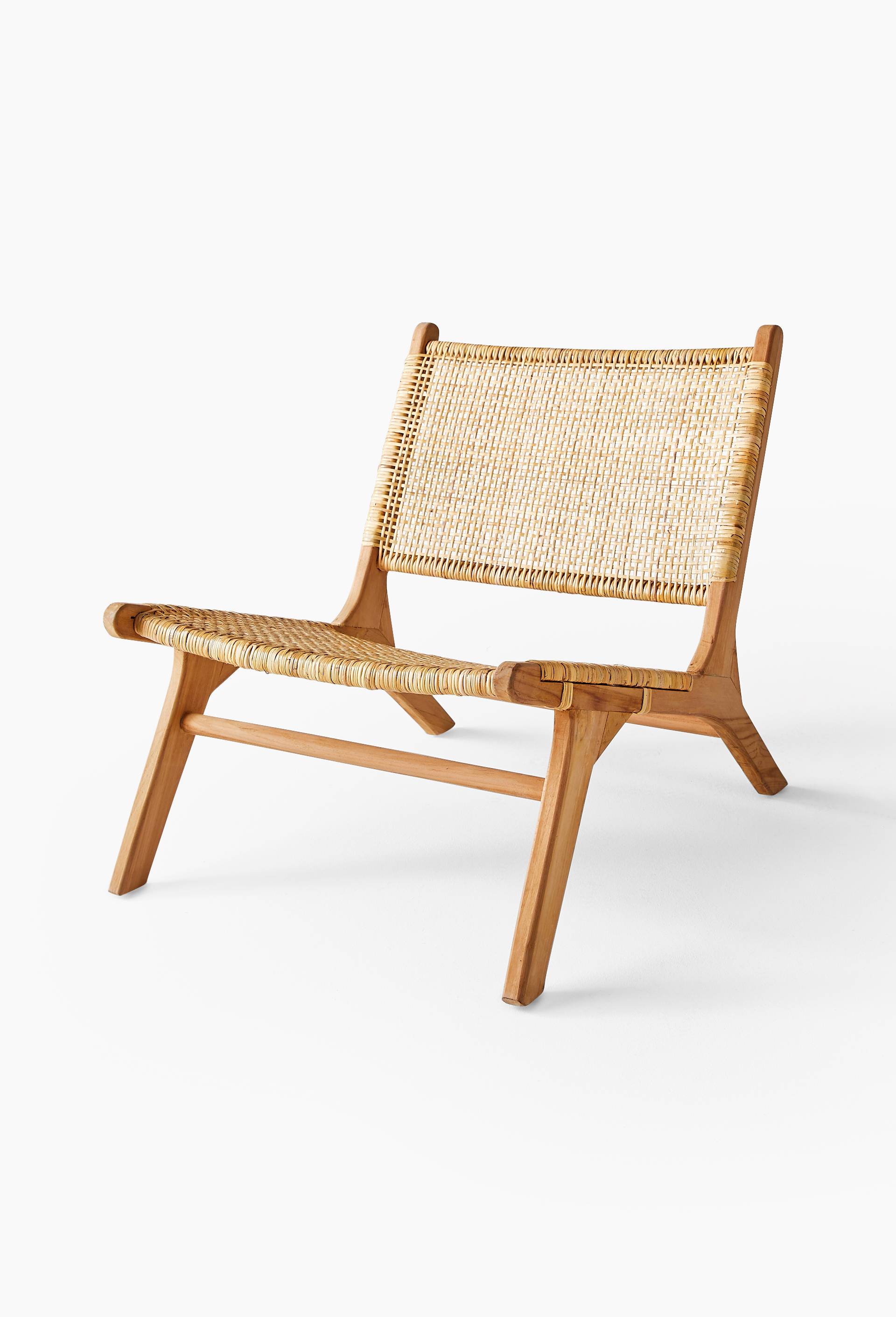 Fauteuil, L65x80xH72cm, en rotin, Beige clair, large image number 0