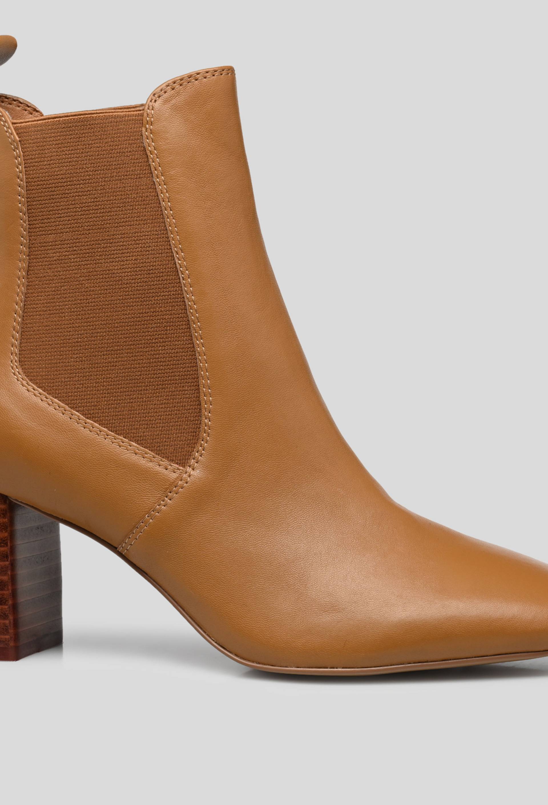 Bottines à talon ,cuir responsable, Beige, large image number 0
