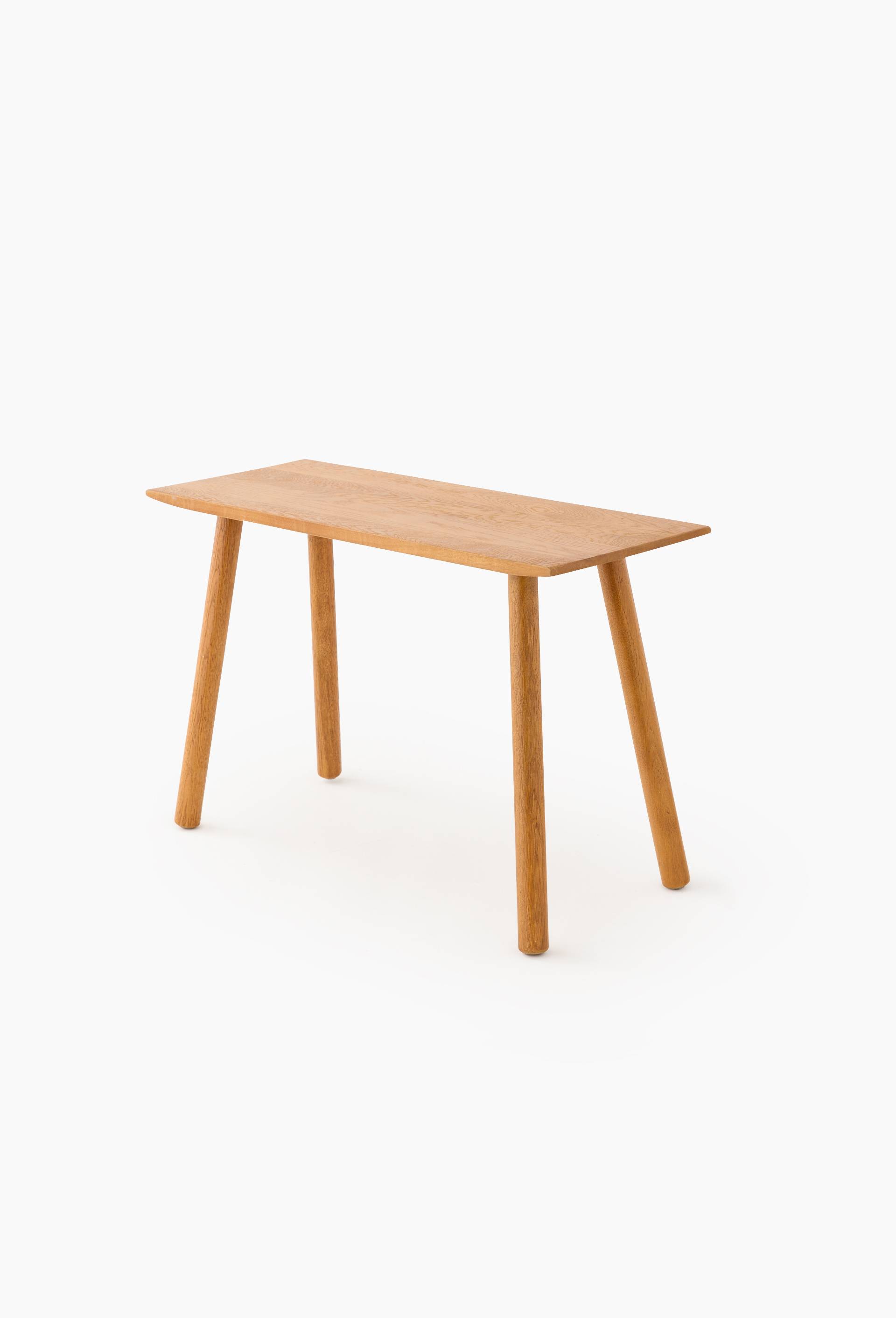 Banc, 70x28xH45 cm, en bois de chêne, Beige clair, large image number 0