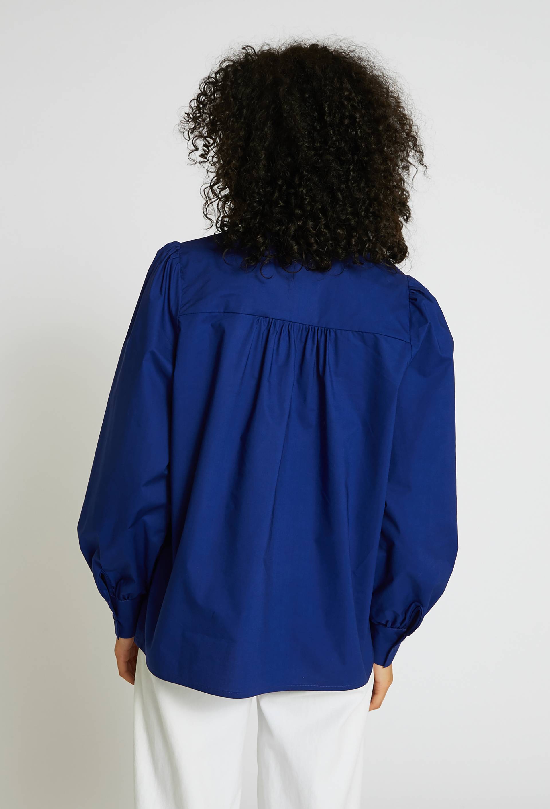 Chemise en coton manches longues, Bleu, large image number 1.0
