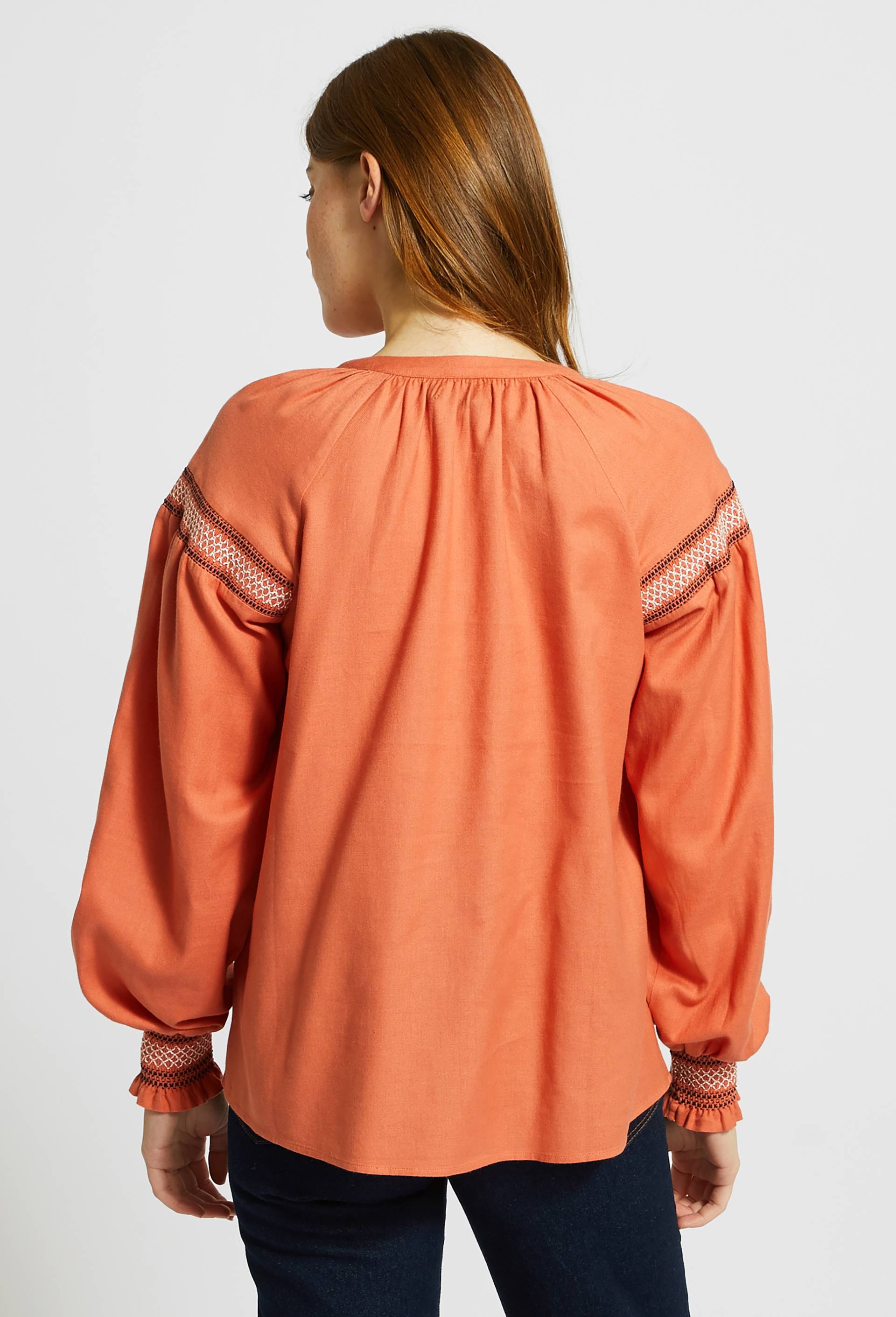 Top détails smock, Orange foncé, large image number 1.0