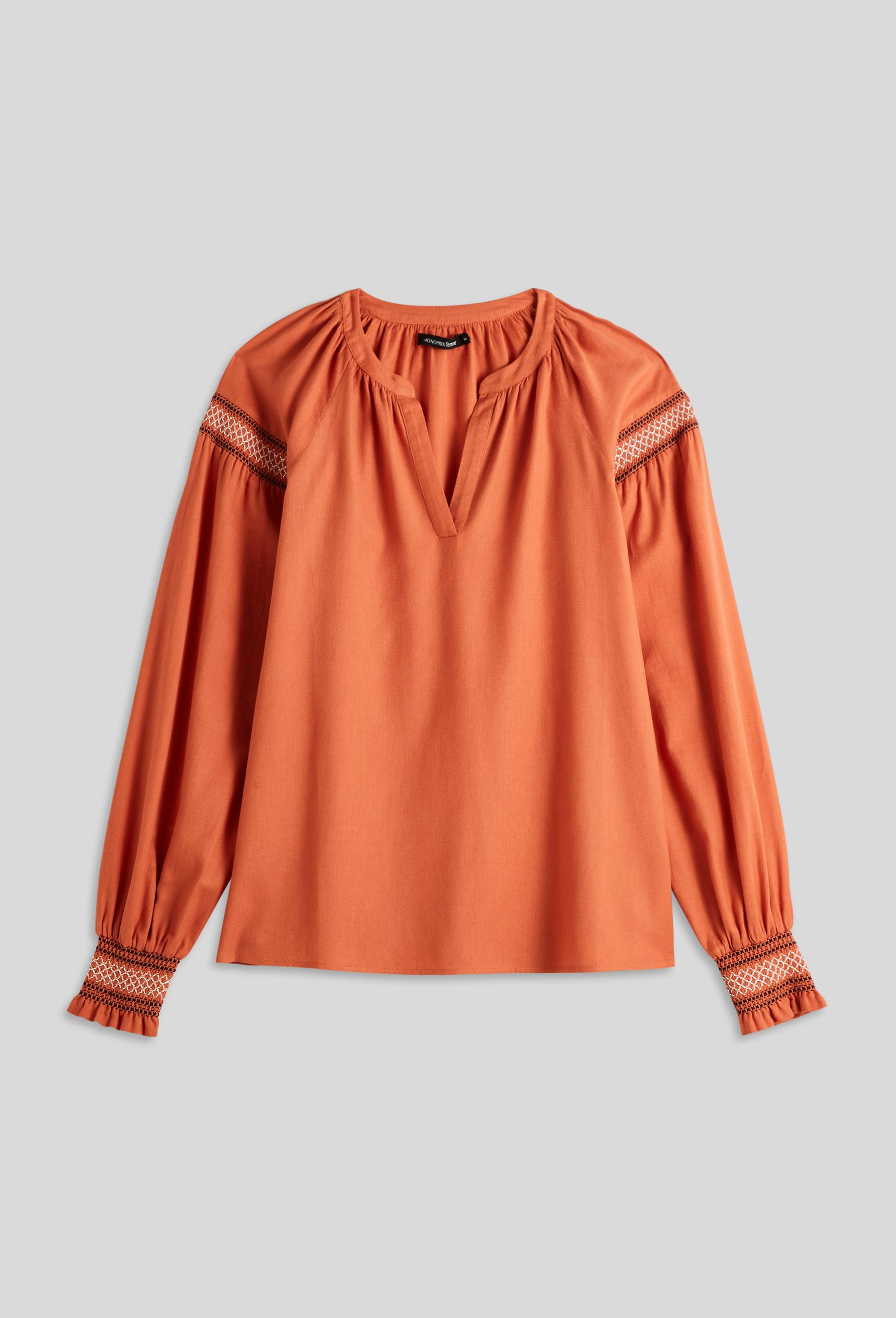Top détails smock, Orange foncé, large image number 2.0
