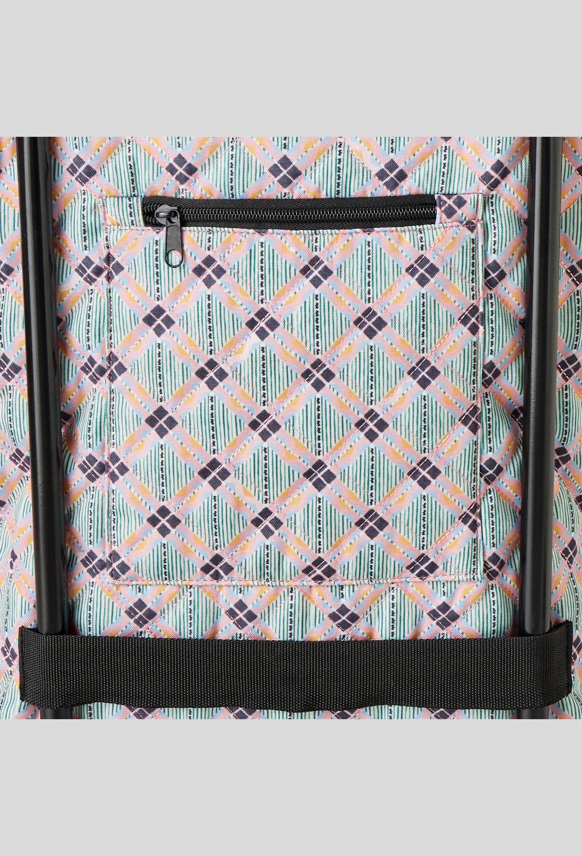 Caddie de course en polyester - MARIA DE LA ORDEN x Monoprix, Vert fonc&eacute;, large image number 1