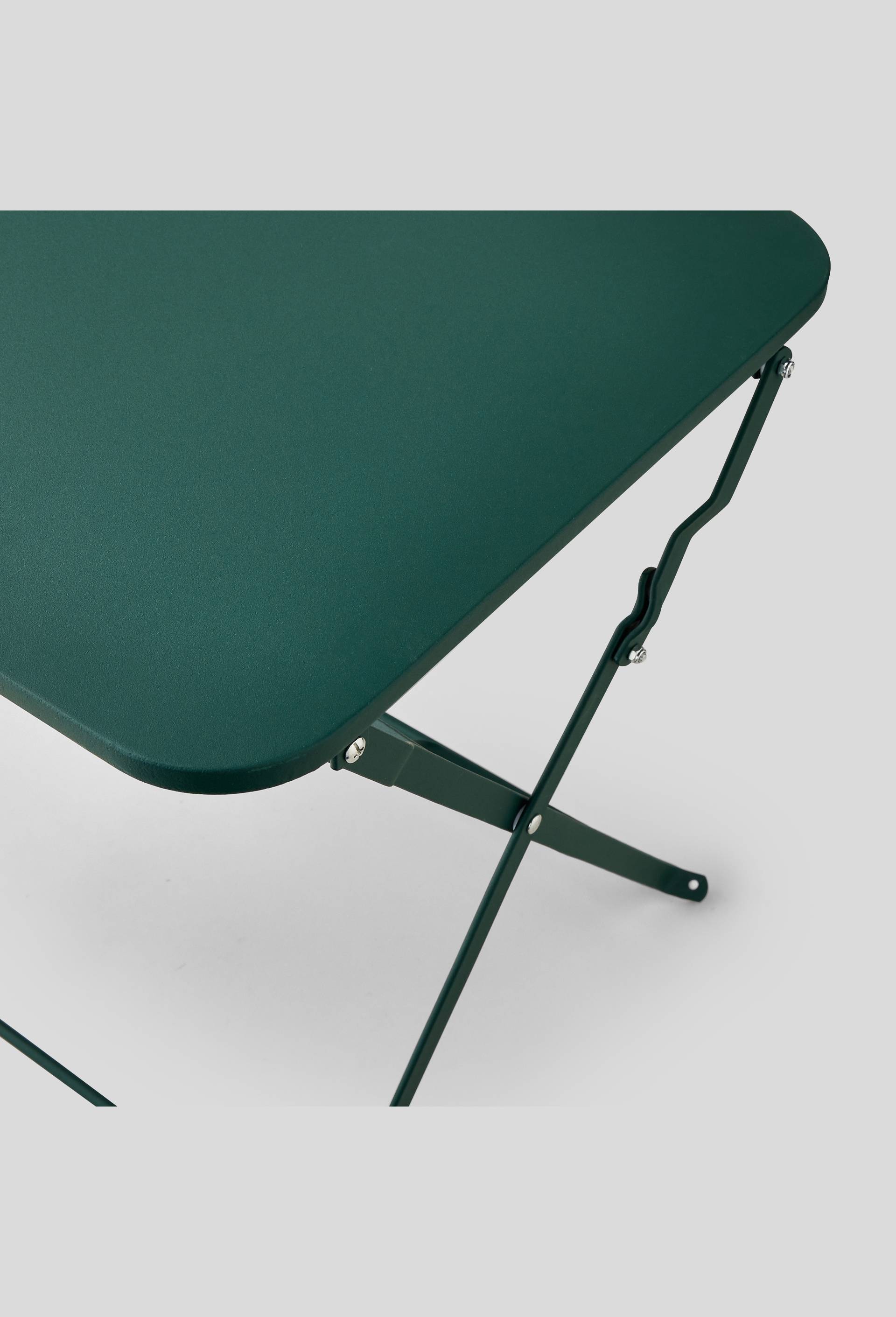 Table carrée, 40xH45cm, en métal, Vert foncé, large image number 1