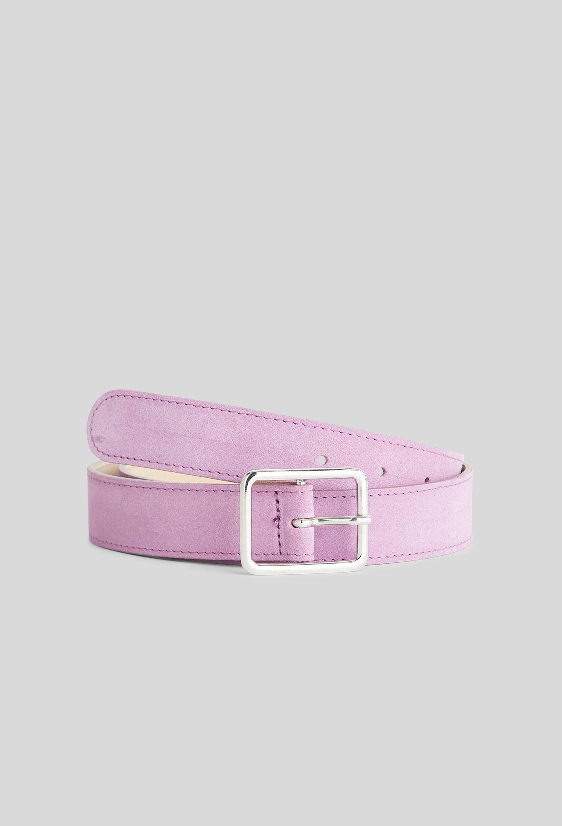 Ceinture 3cm, croûte de cuir responsable, Violet clair, large image number 0