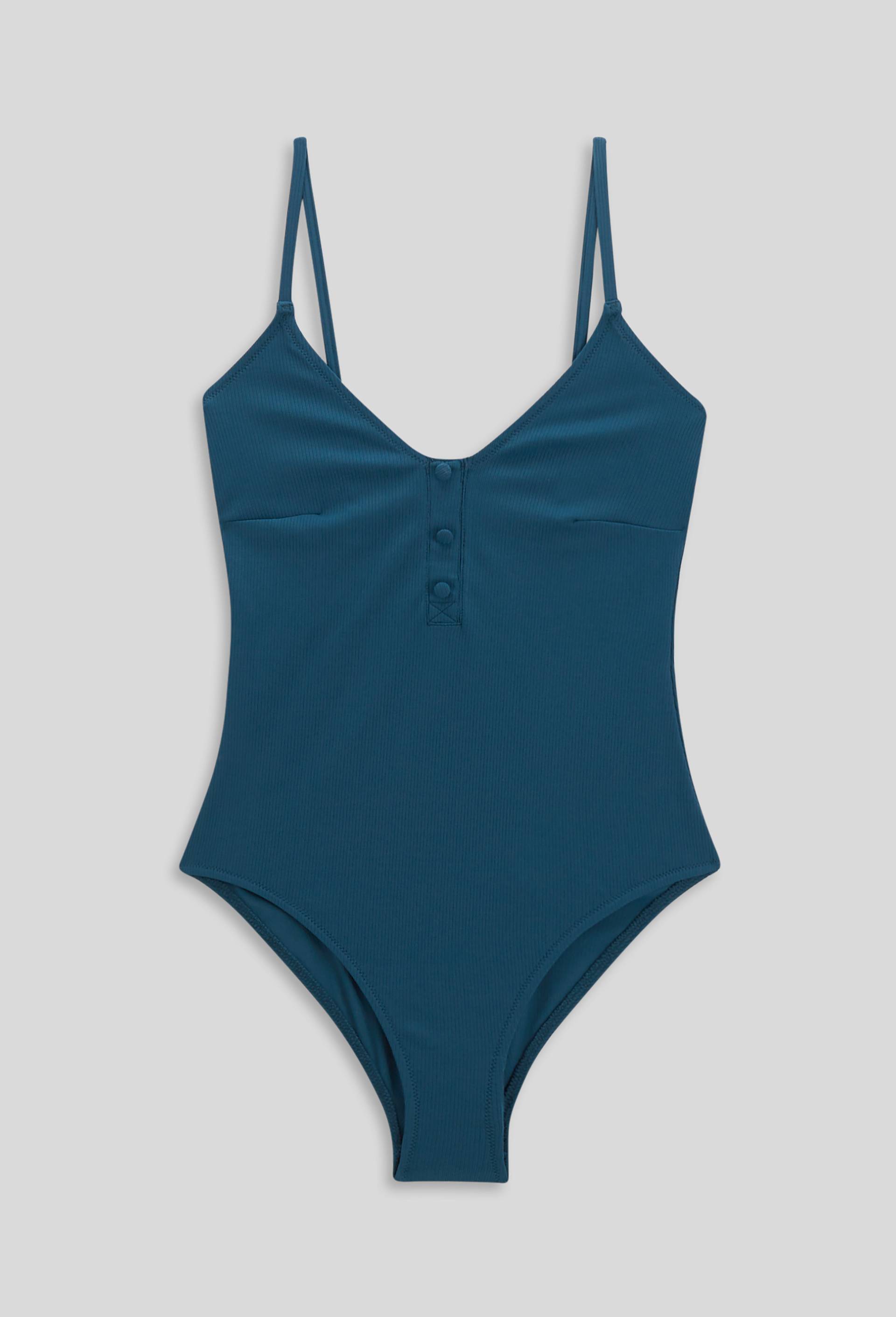 Maillot de bain 1 pièce, Oeko-Tex, Bleu, large image number 2.0