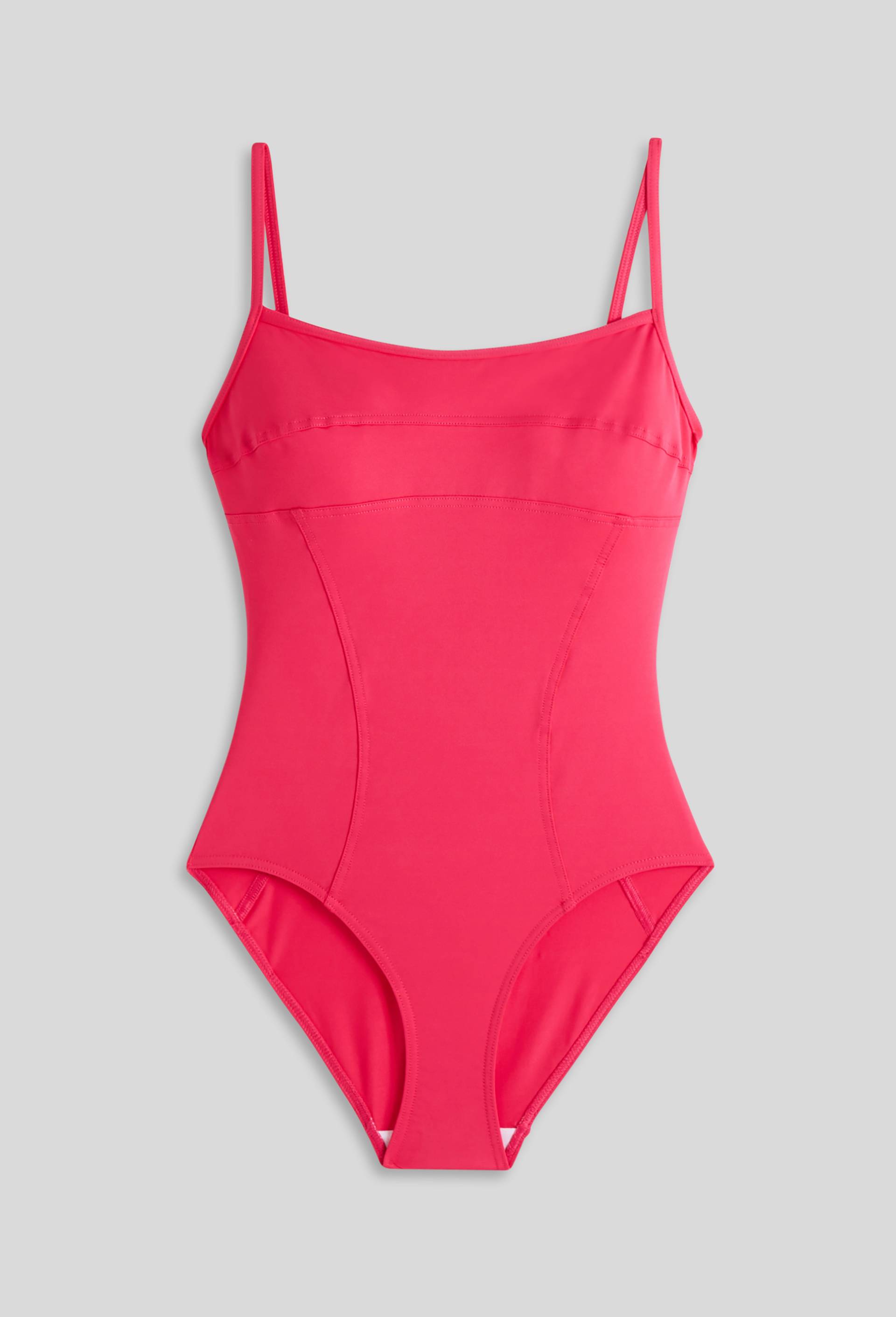 Maillot de bain 1 pièce LINDA, certifié OEKO-TEX et matière recyclée, Rose foncé, large image number 2.0