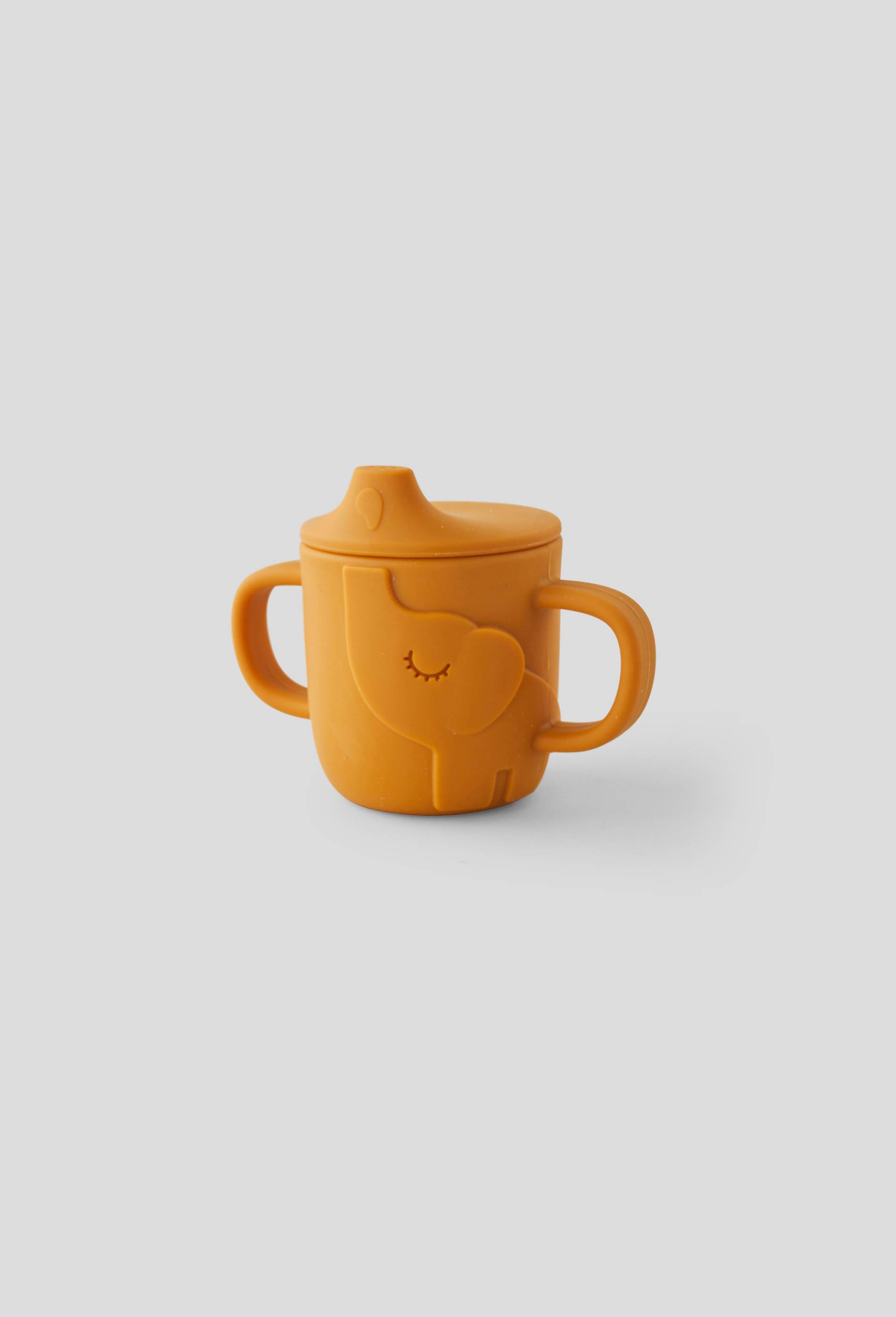 Tasse en silicone avec anses, 32cL, Orange, large image number 0.0